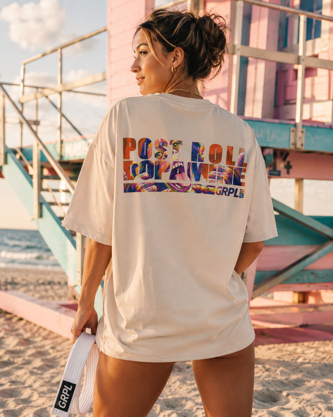 Post Roll Backprint Shirt
