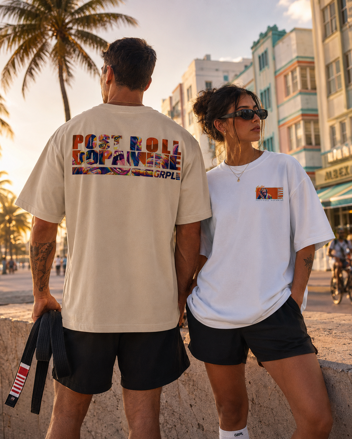 Post Roll Backprint Shirt
