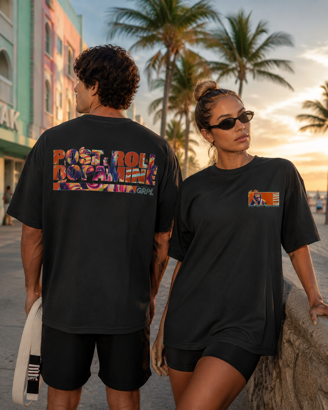 Post Roll Backprint Shirt