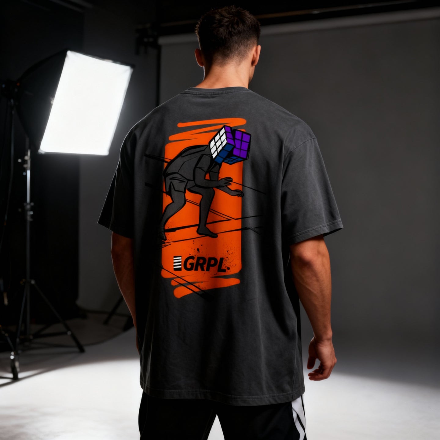 GRPL Oversized T-Shirt – “Puzzle Mind” - GRPL-Brand