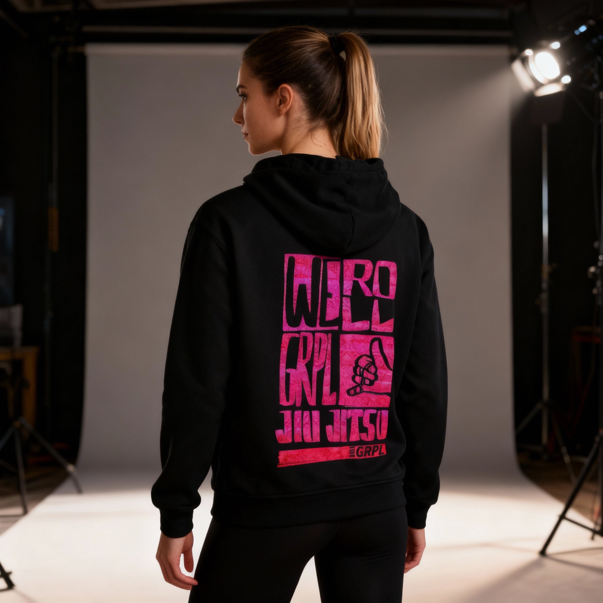 GRPL Premium Hoodie – „We Roll“Pink Unisex