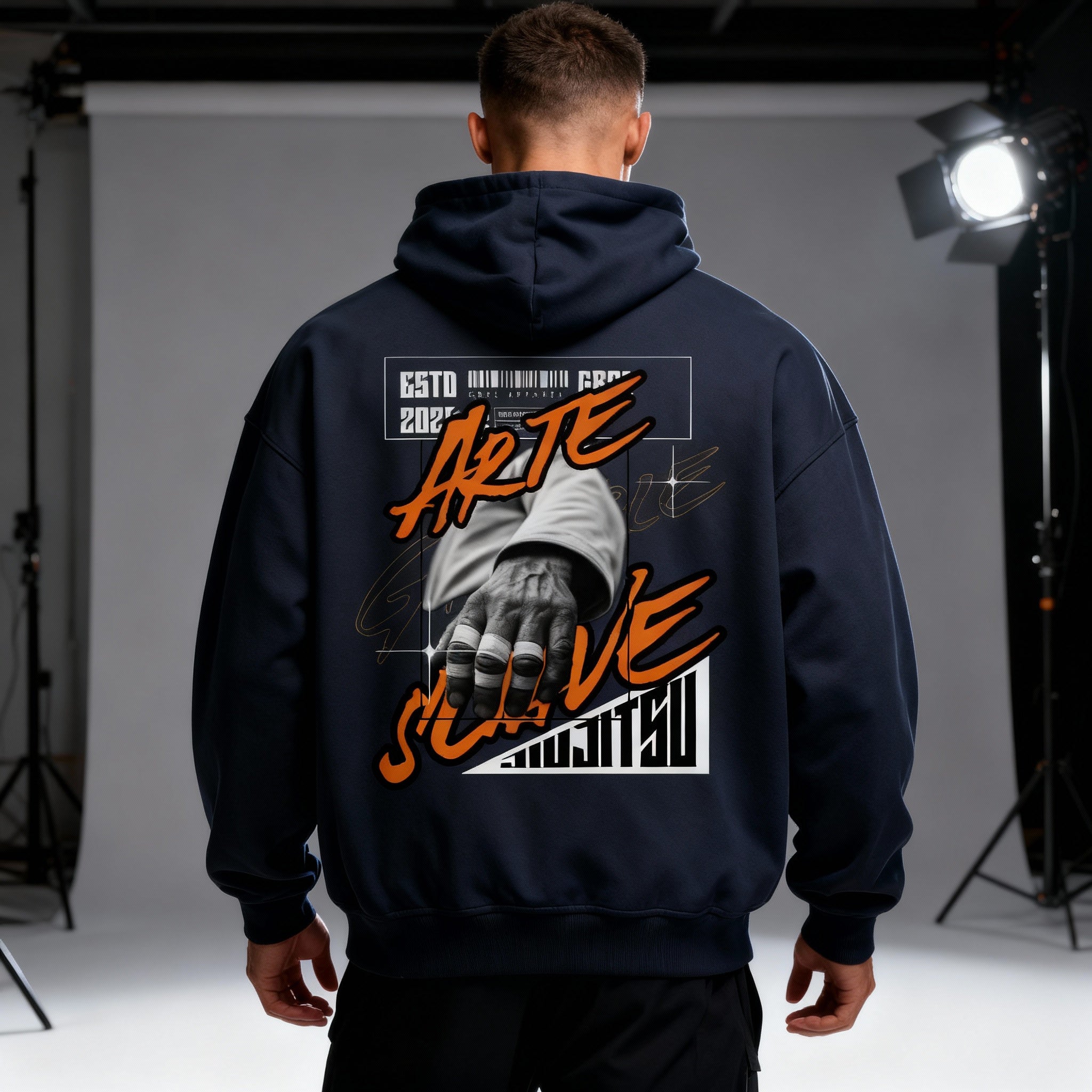 GRPL Heavy Zipper Hoodie – “Arte Suave”