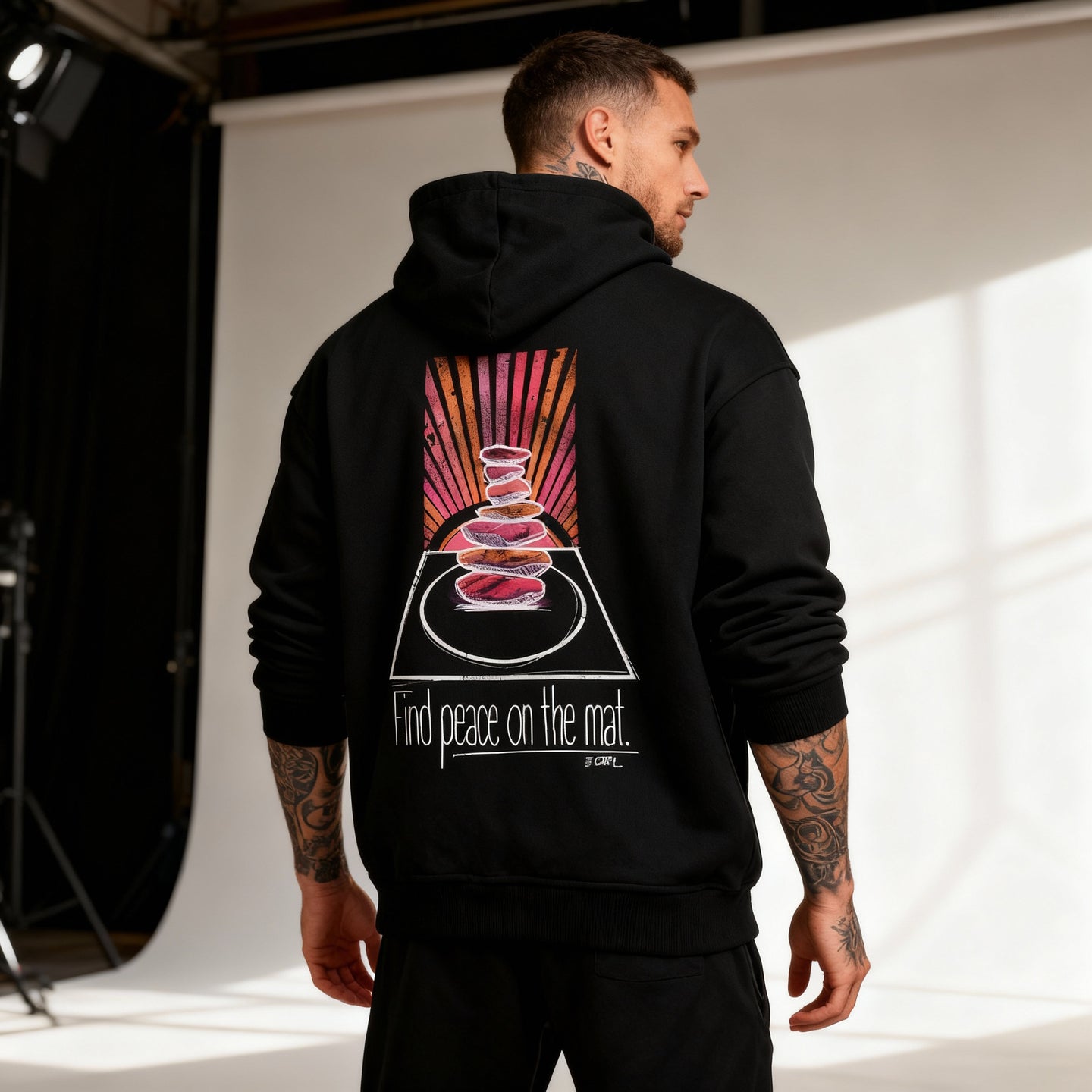 Find Peace on the Mat "Premium Oversized Hoody" - GRPL-Brand