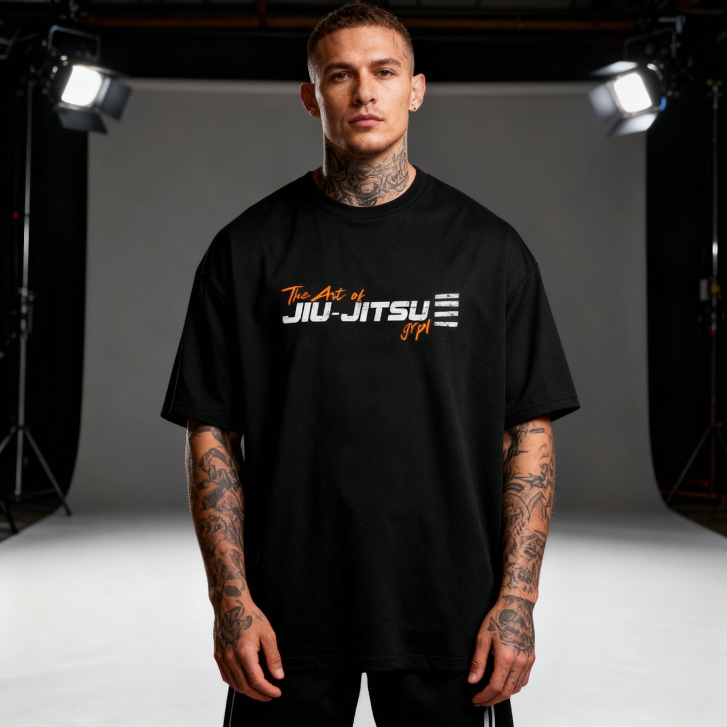 The Art of Jiu-Jitsu” Oversized Shirt Orange - GRPL-Brand