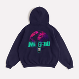 "WE GRAPPLE" Oversized Zipper Hoodie - GRPL-Brand