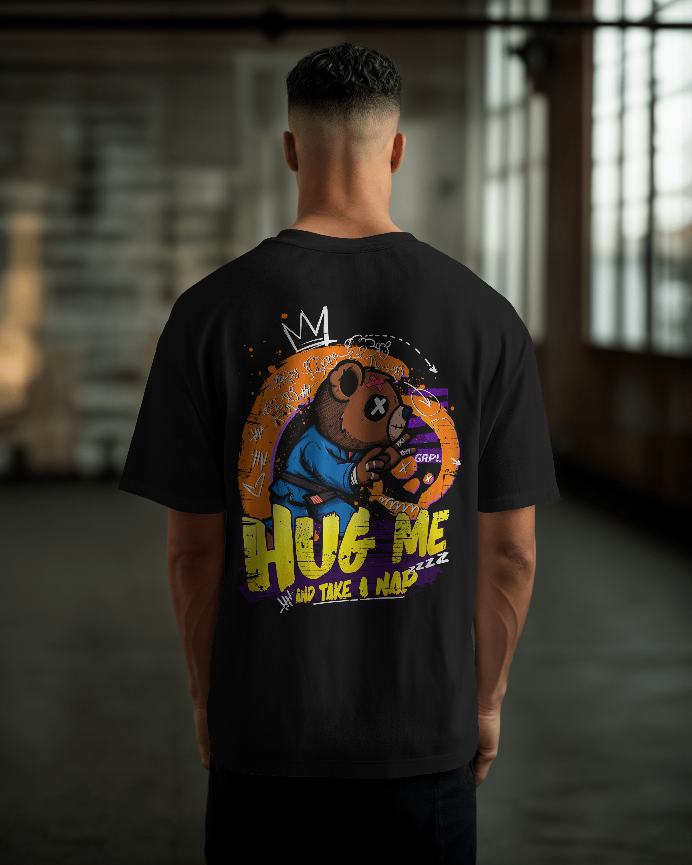 "HUG ME" Oversized Shirt
