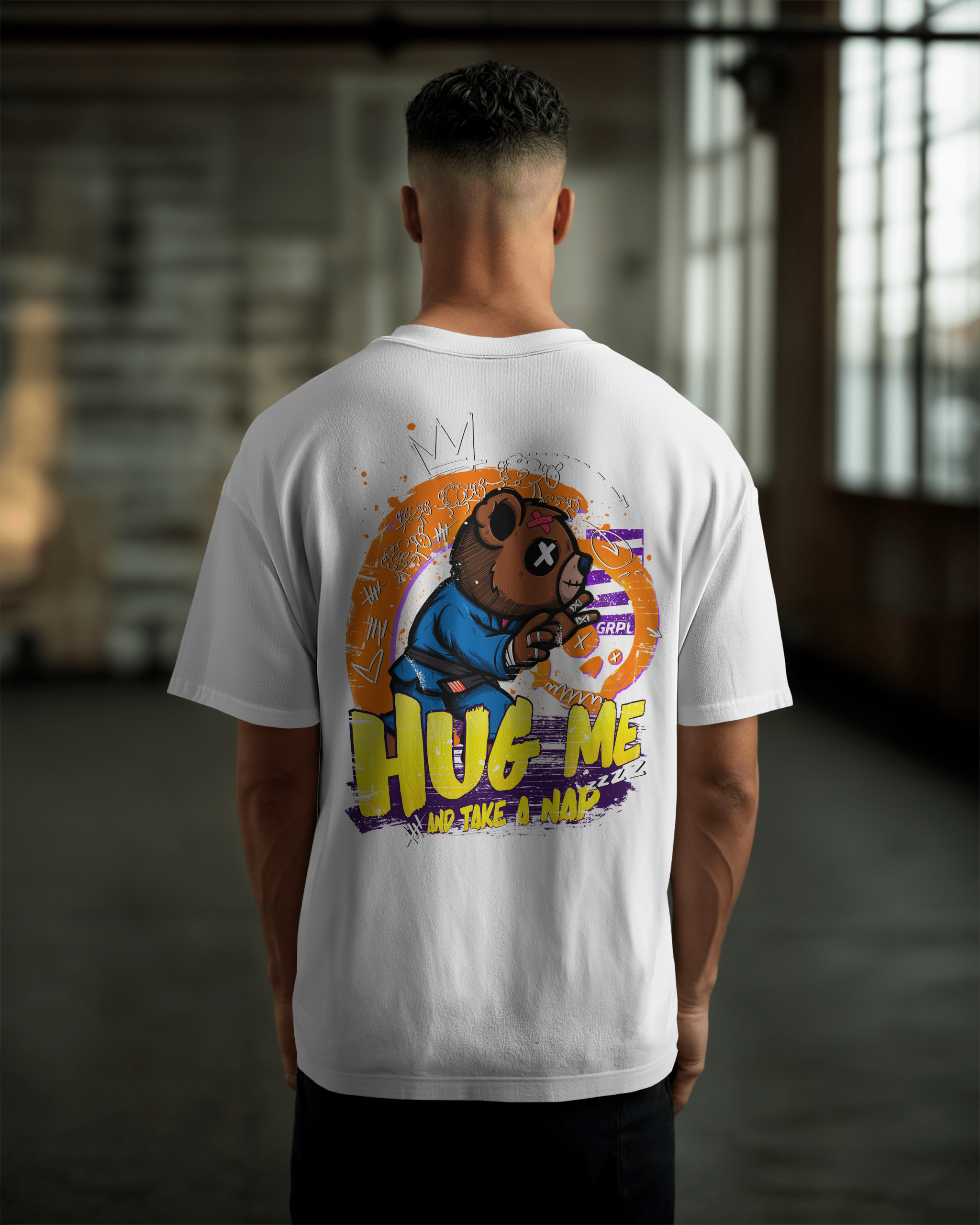 "HUG ME" Oversized Shirt