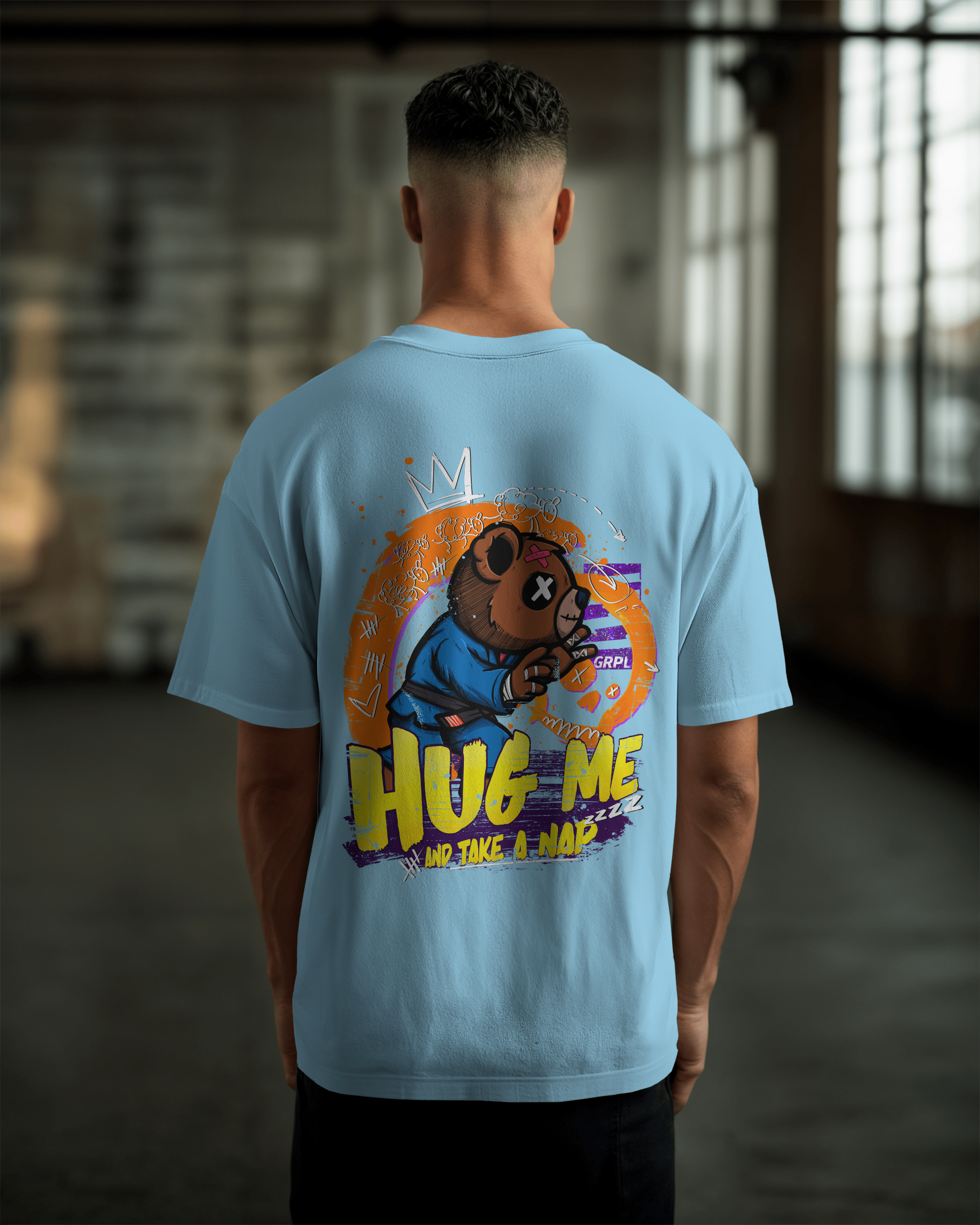 "HUG ME" Oversized Shirt