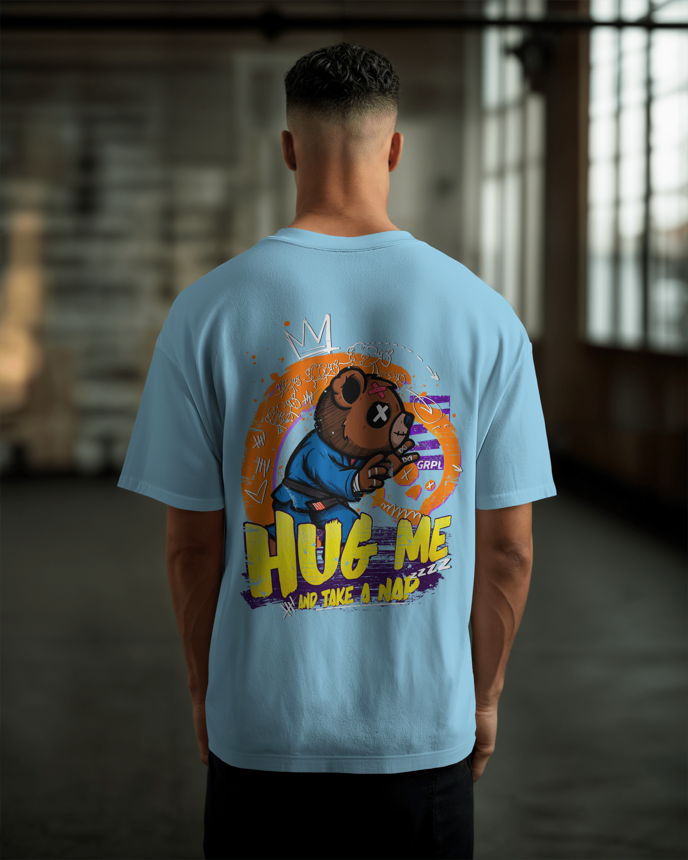 "HUG ME" Oversized Shirt