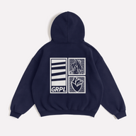 "ART" Oversized Zipper Hoodie - GRPL-Brand