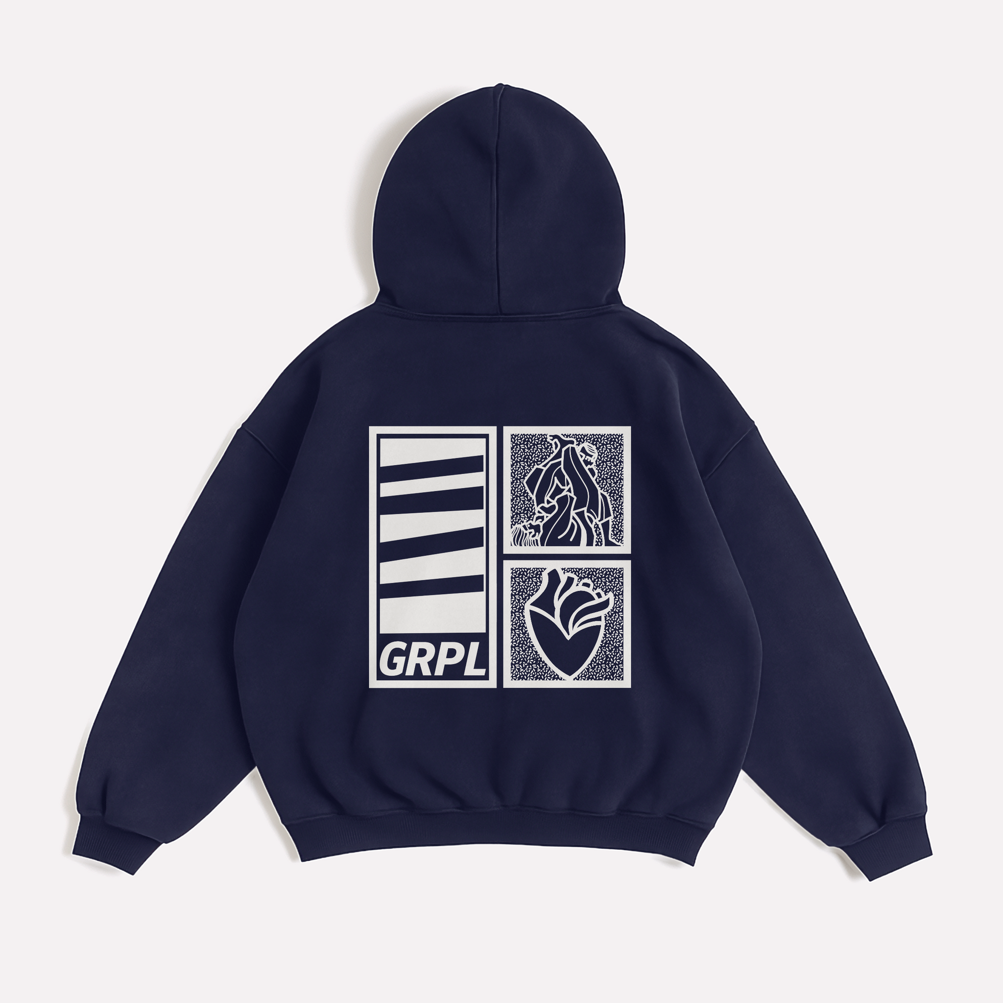 "ART" Oversized Zipper Hoodie - GRPL-Brand