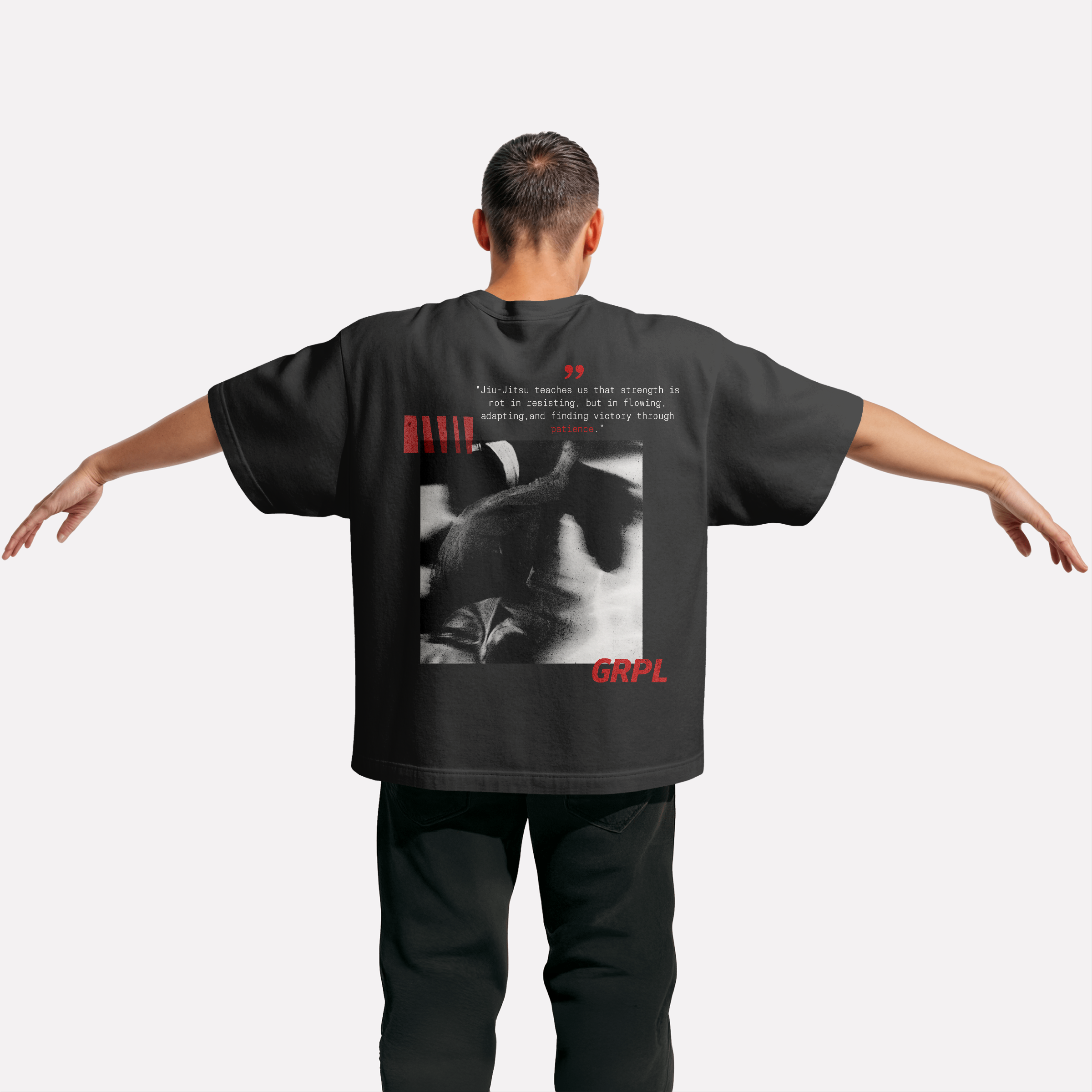 "JiuJitsu Teaches"Oversized Shirt