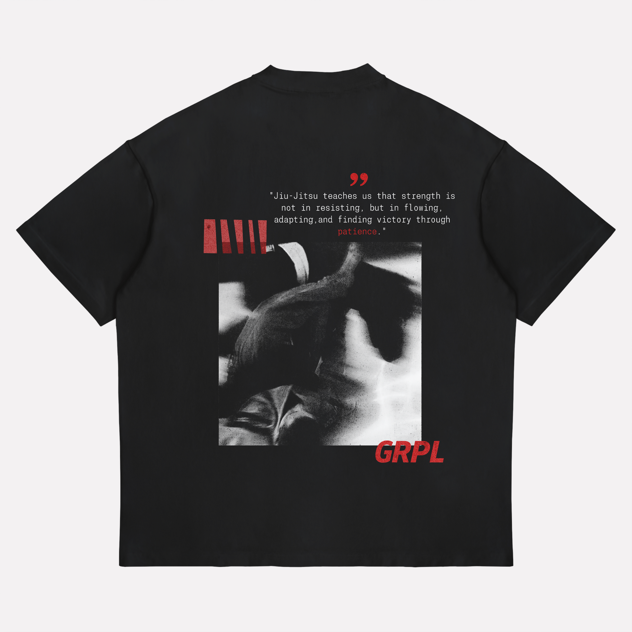 "JiuJitsu Teaches"Oversized Shirt - GRPL-Brand