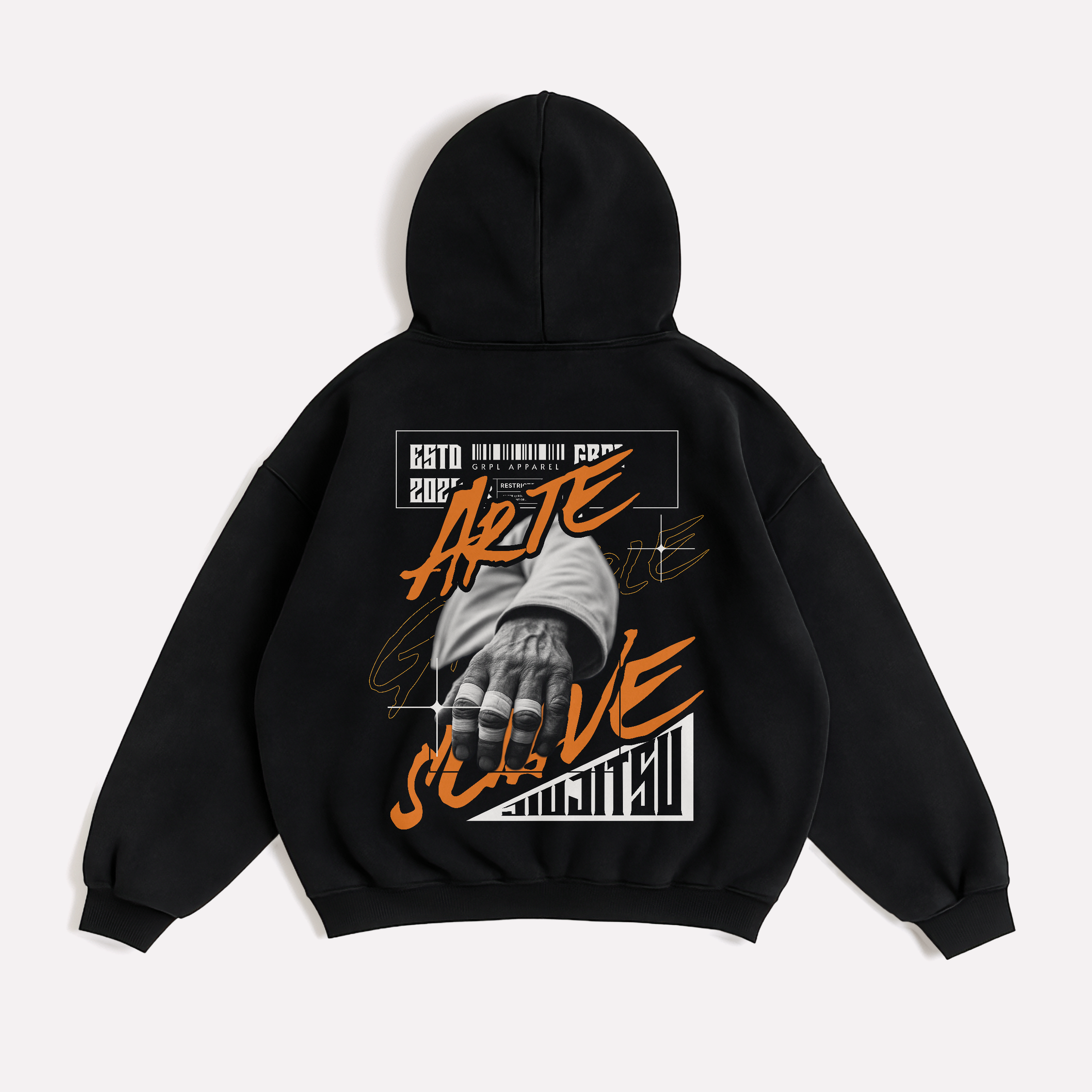 GRPL Heavy Zipper Hoodie – “Arte Suave”