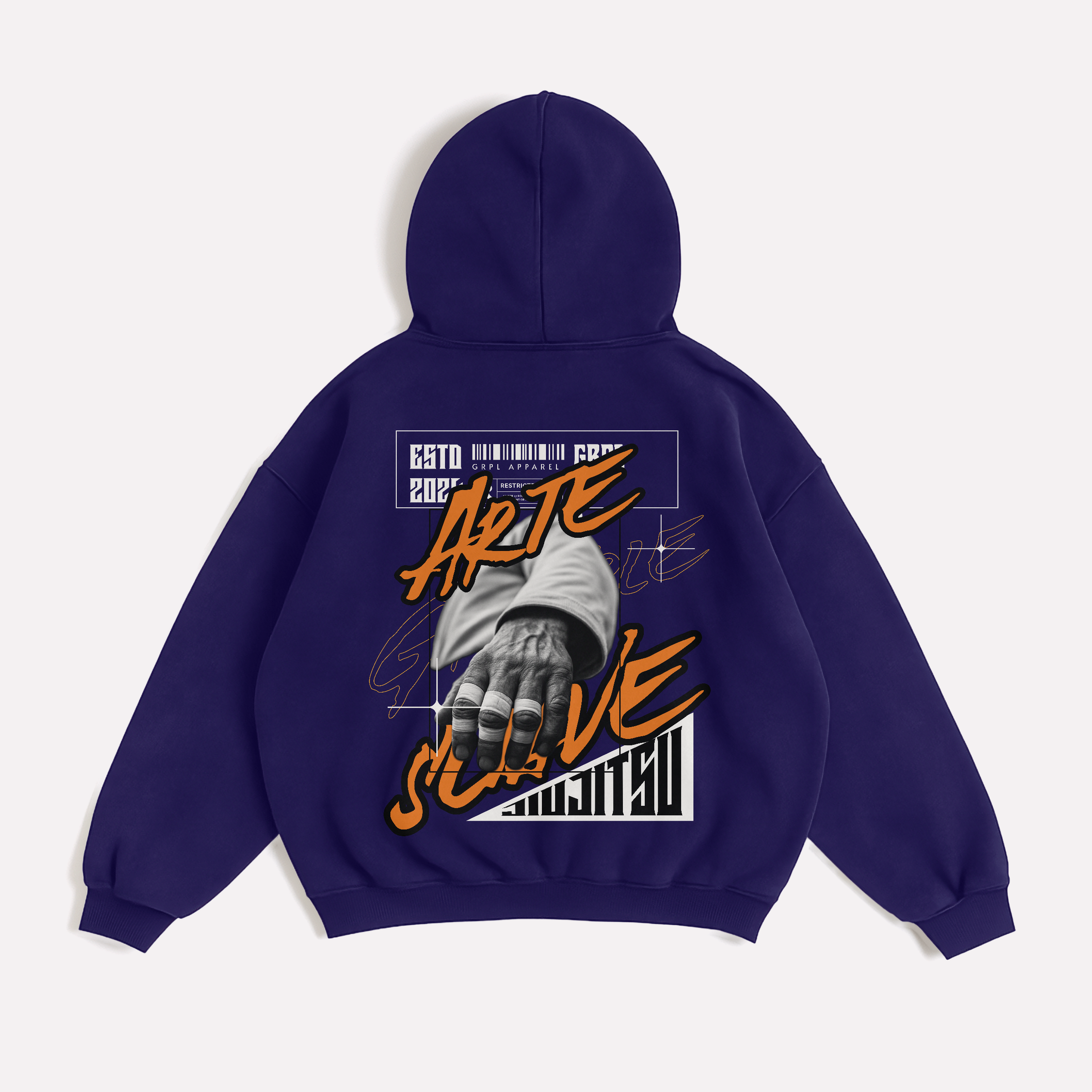 GRPL Heavy Zipper Hoodie – “Arte Suave”