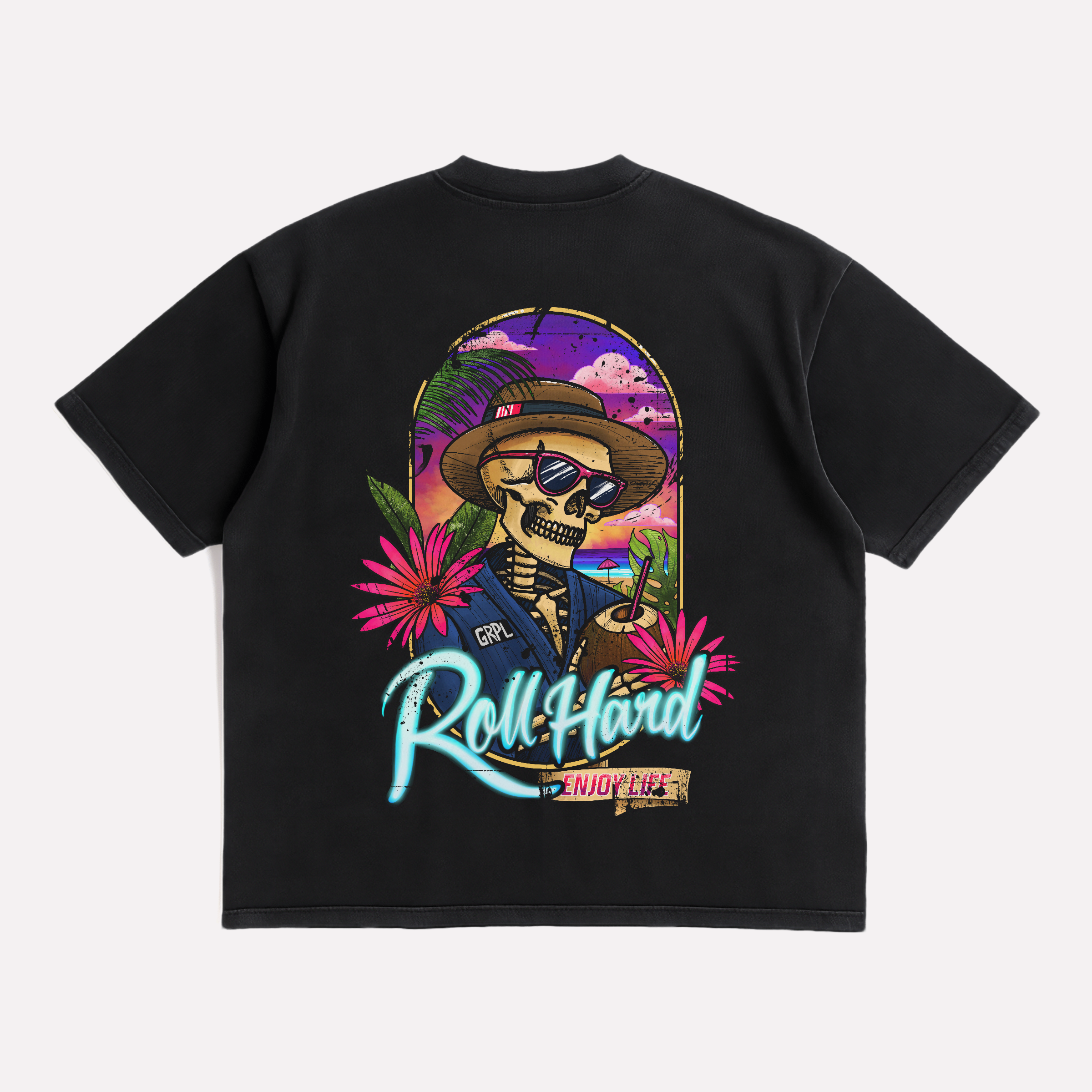 "ROLL HARD" Oversized Shirt