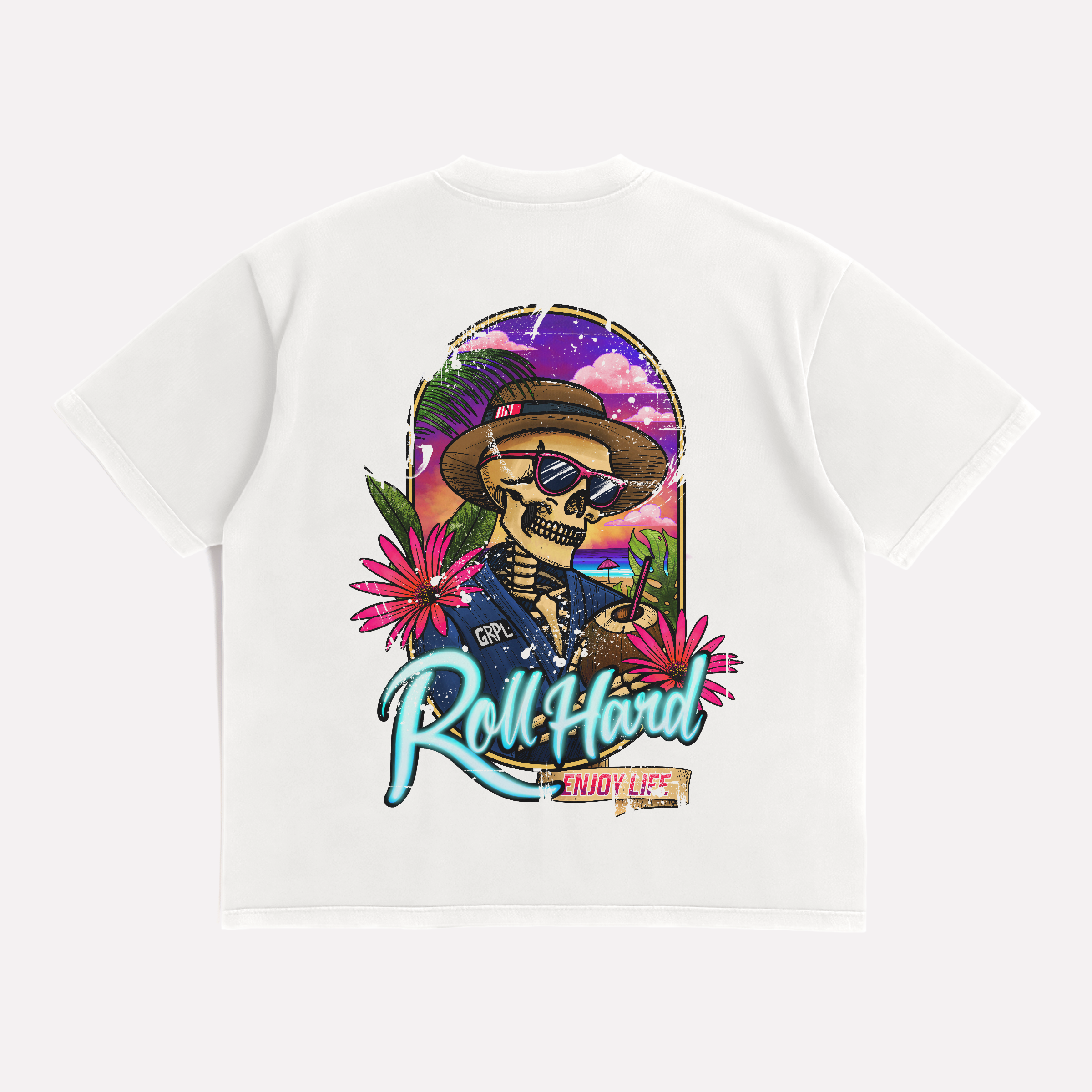 "ROLL HARD" Oversized Shirt