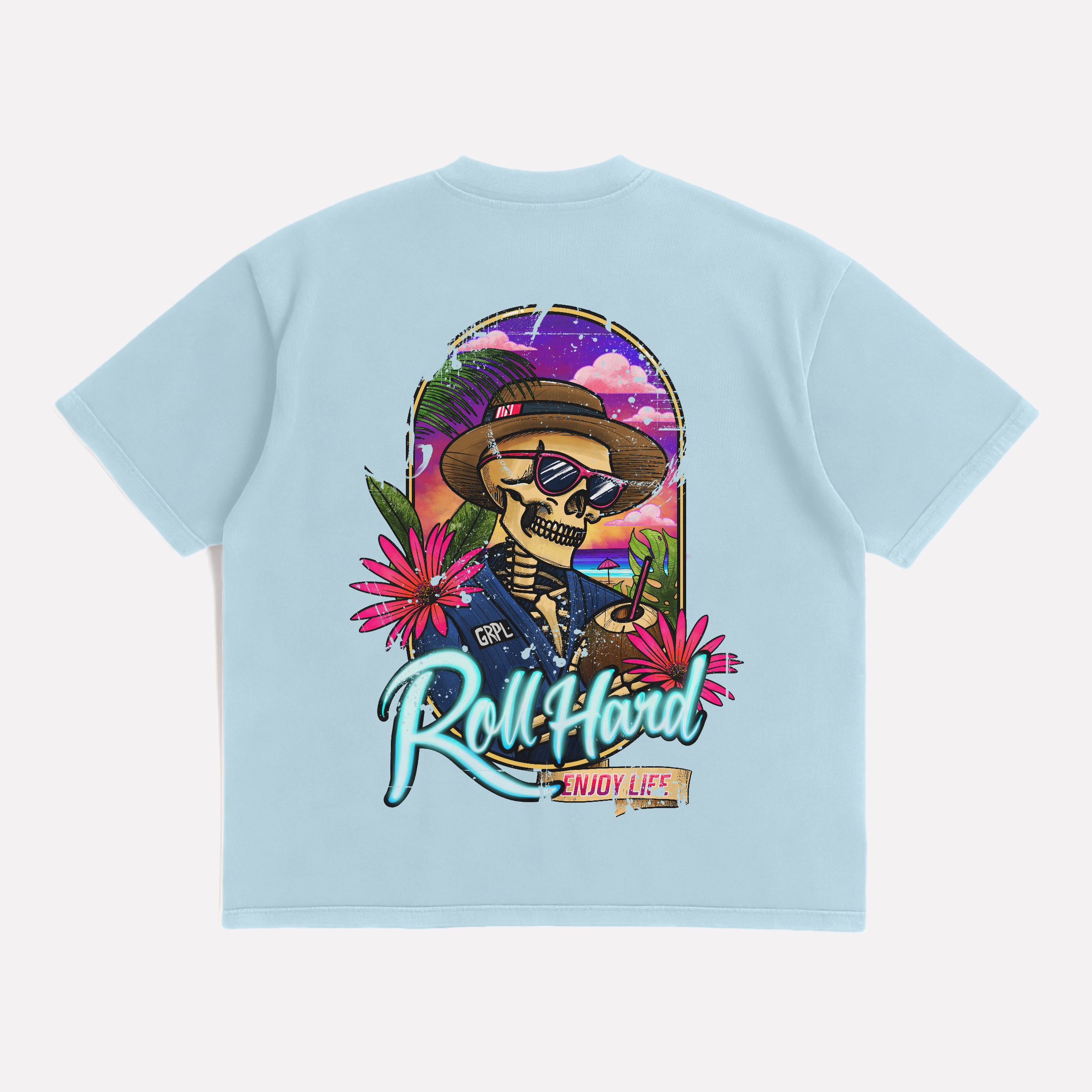 "ROLL HARD" Oversized Shirt