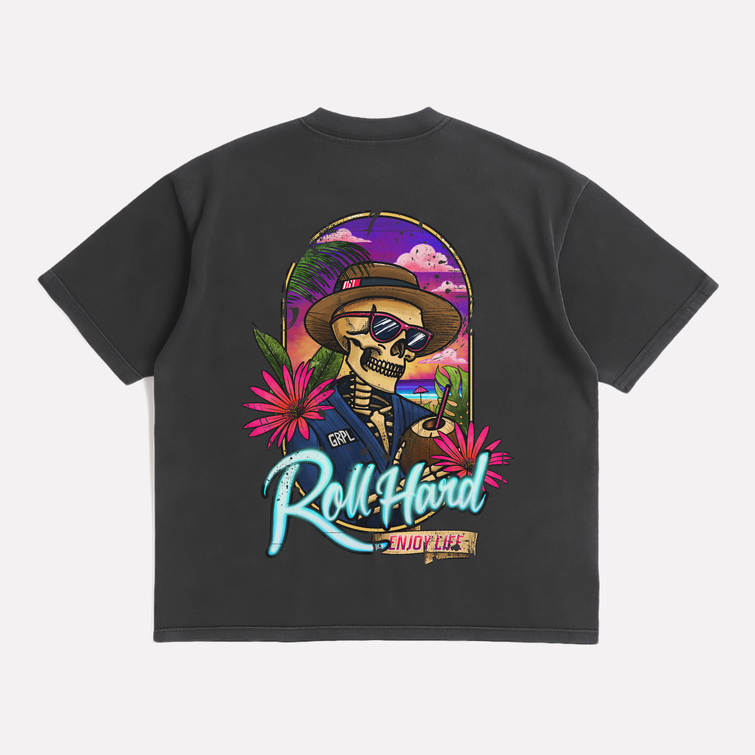 "ROLL HARD" Oversized Shirt