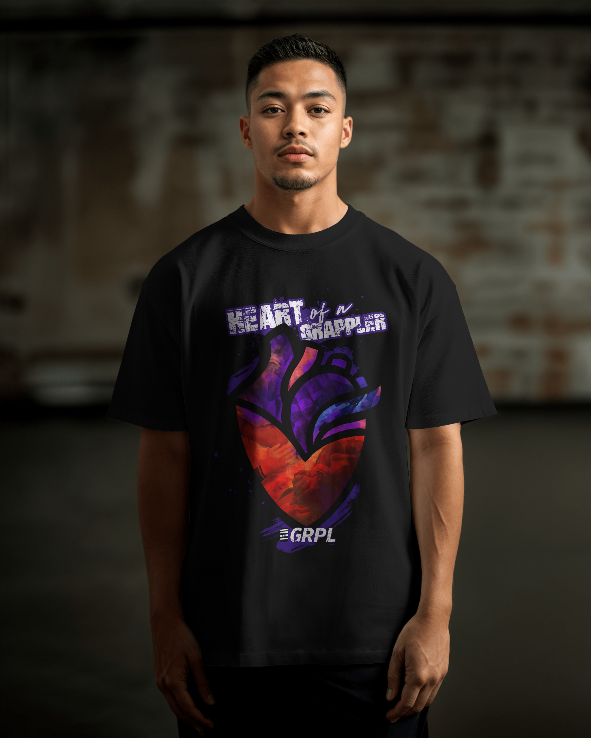 "Heart of a Grappler" Oversized Shirt - GRPL-Brand
