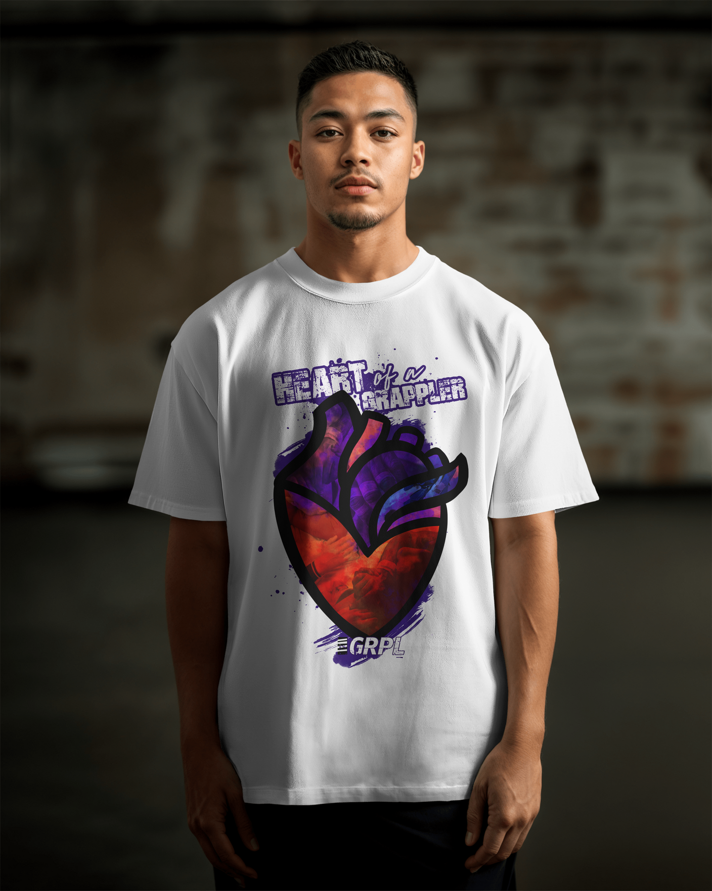 "Heart of a Grappler" Oversized Shirt - GRPL-Brand