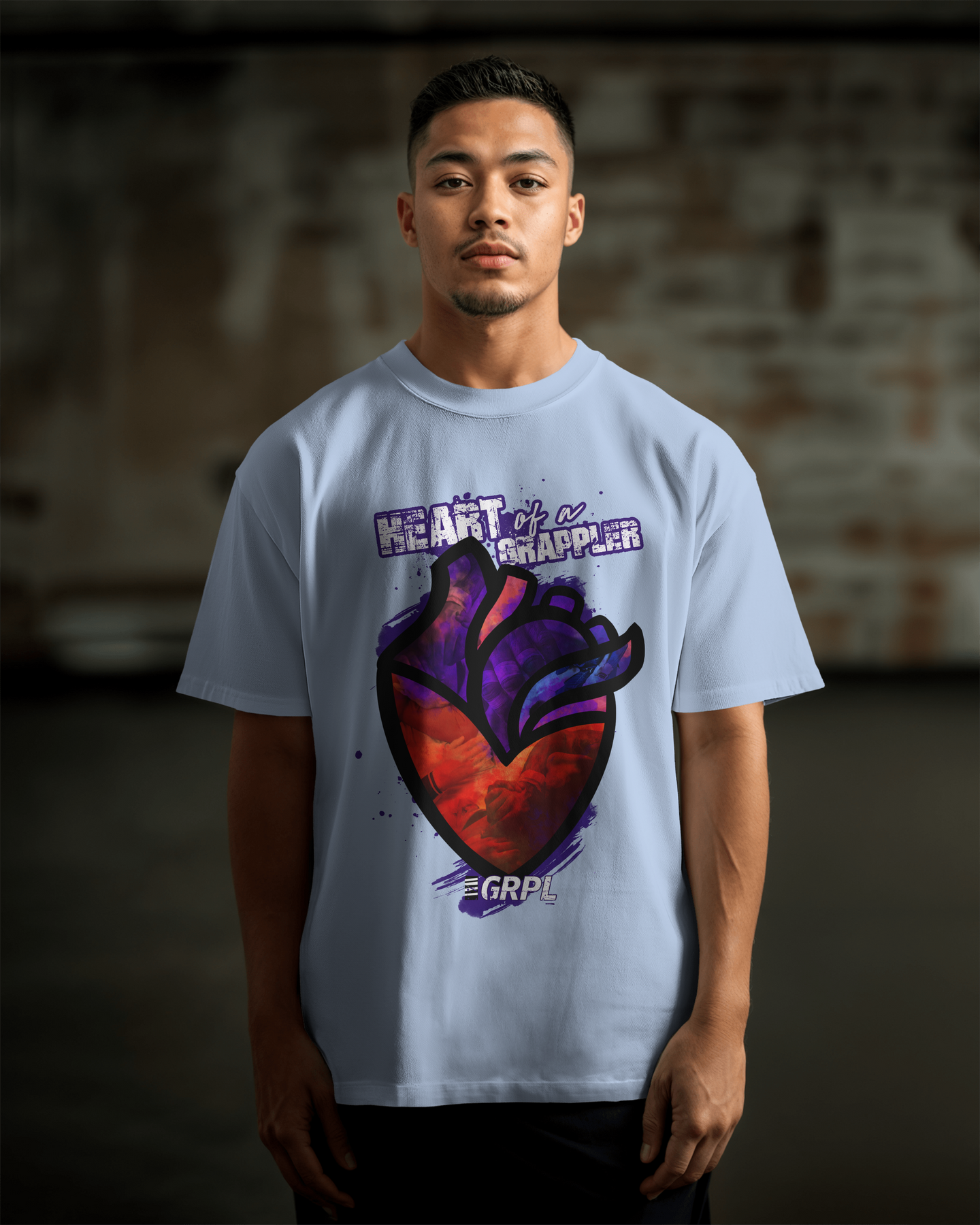 "Heart of a Grappler" Oversized Shirt - GRPL-Brand