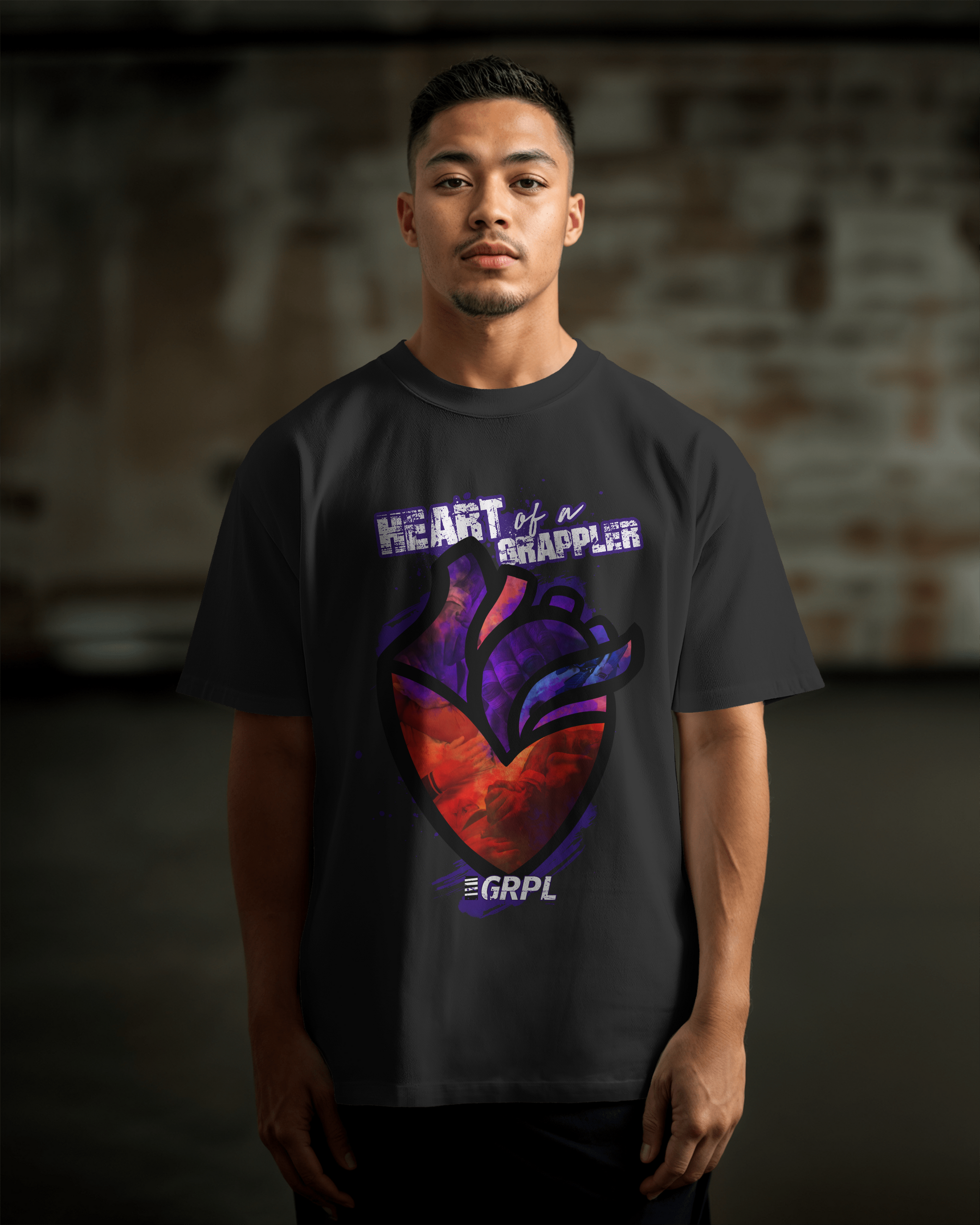 "Heart of a Grappler" Oversized Shirt - GRPL-Brand