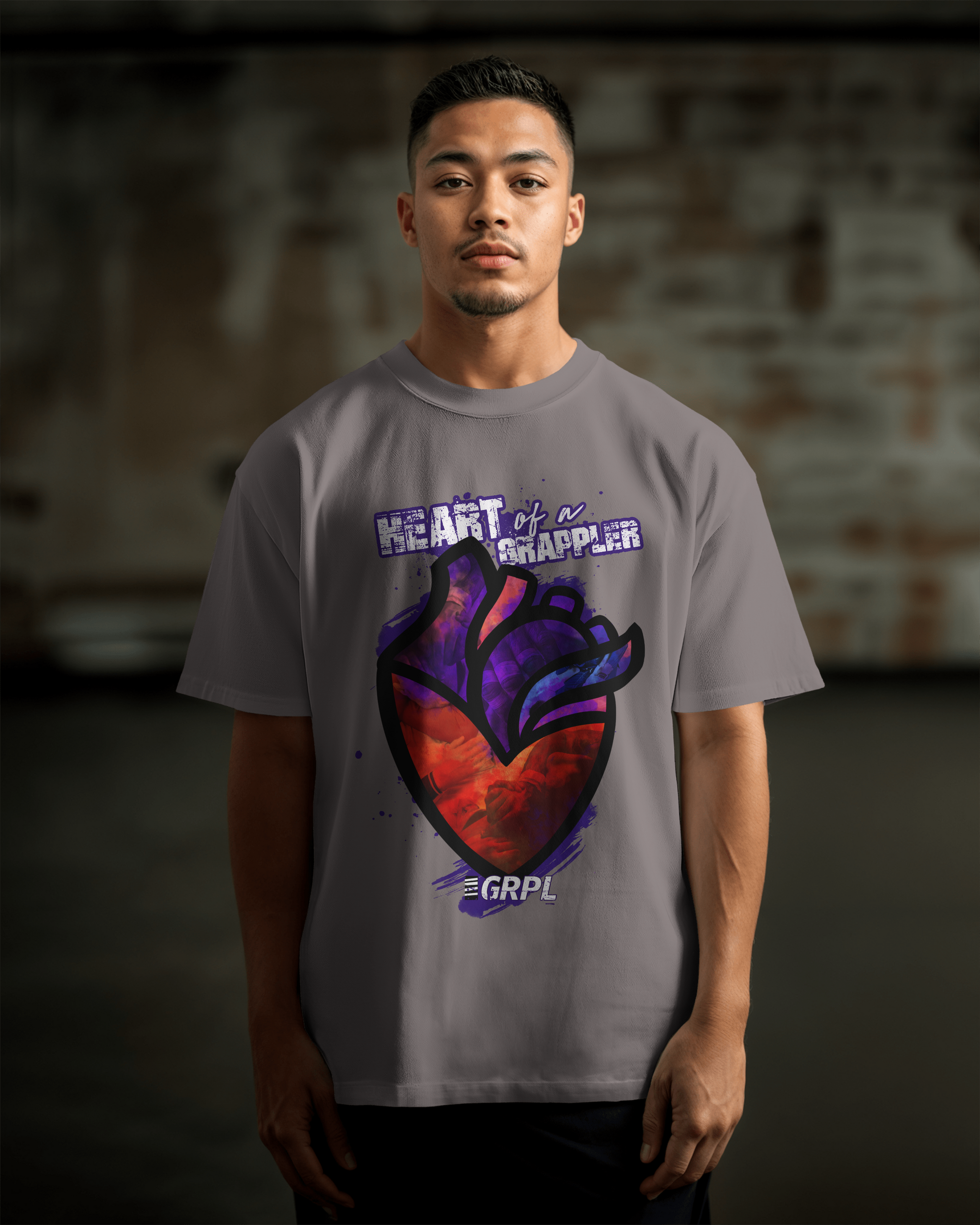 "Heart of a Grappler" Oversized Shirt - GRPL-Brand