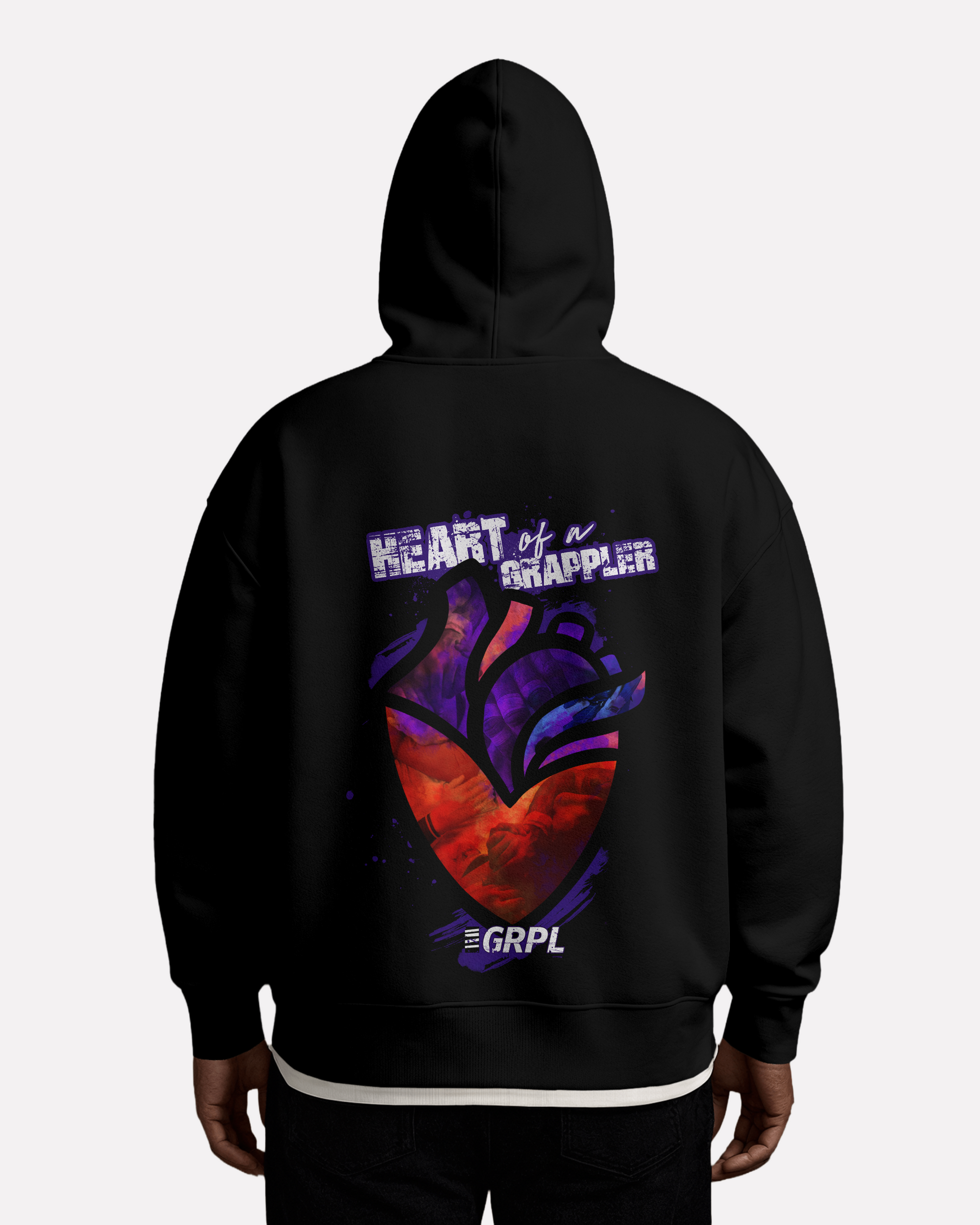 "Heart of a Grappler" Oversized Hoodie - GRPL-Brand