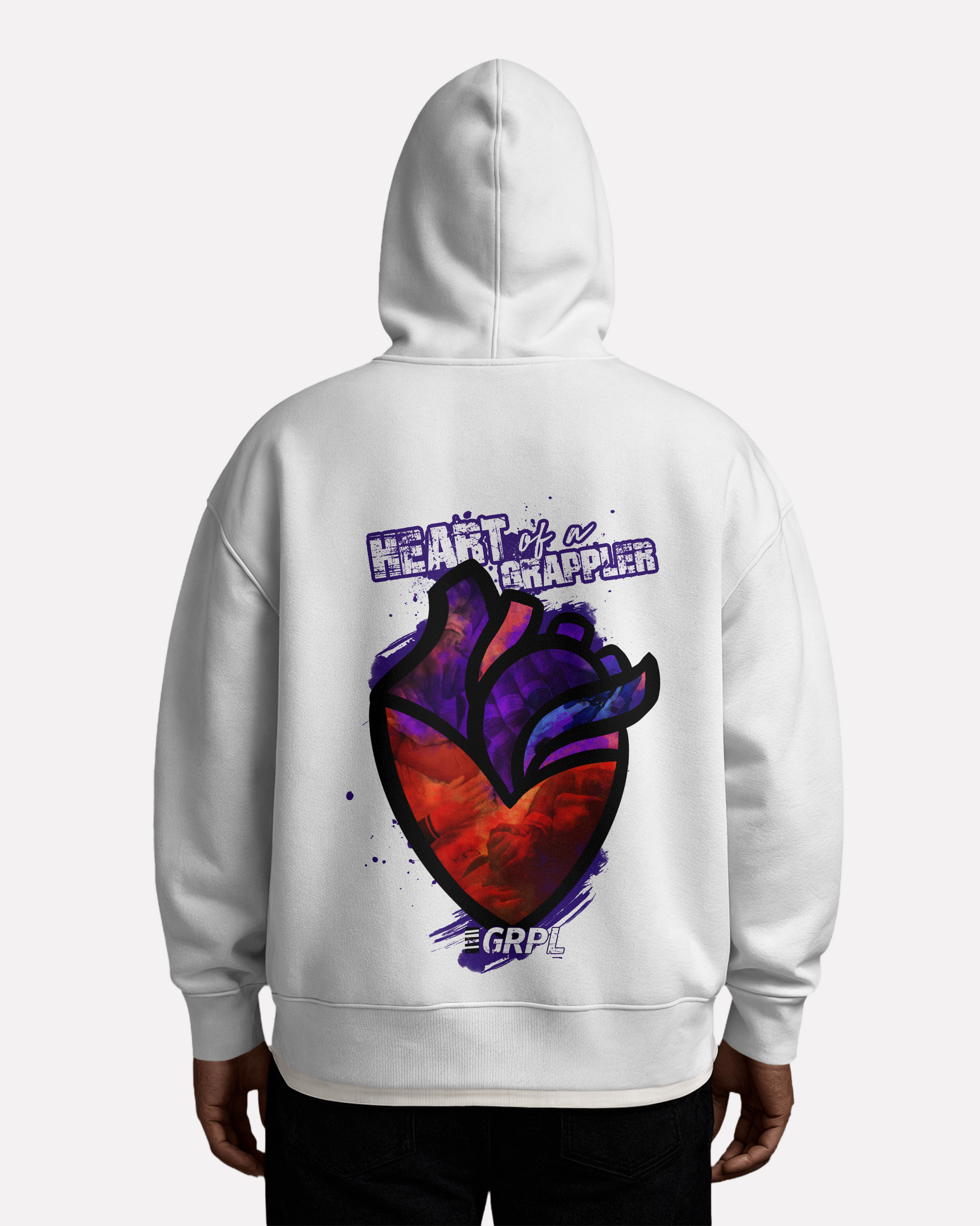"Heart of a Grappler" Oversized Hoodie - GRPL-Brand