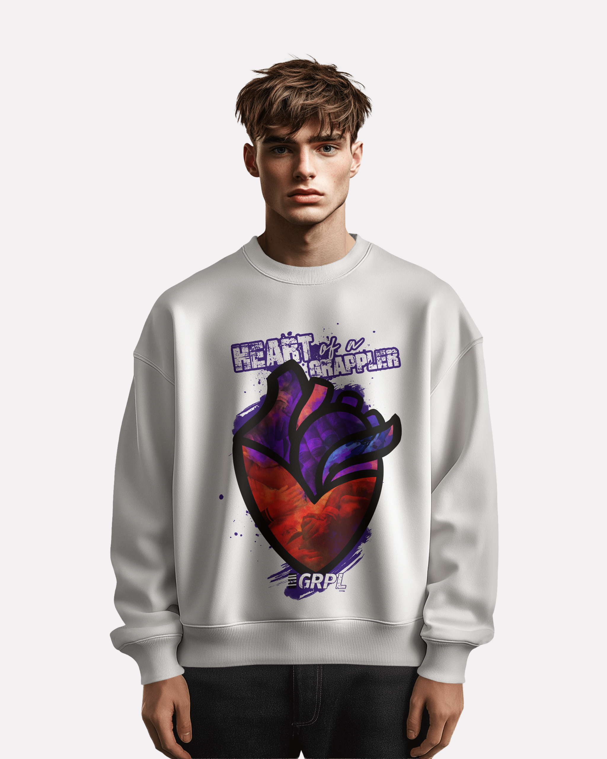 "Heart of a Grappler" Organic Sweatshirt - GRPL-Brand