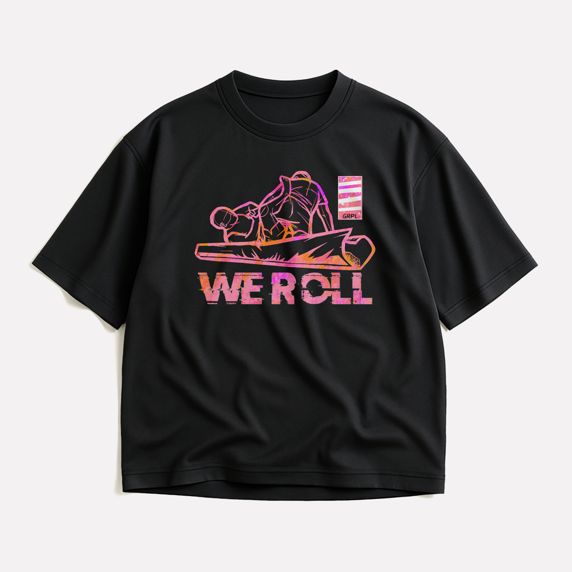 "WE ROLL" Oversized Shirt