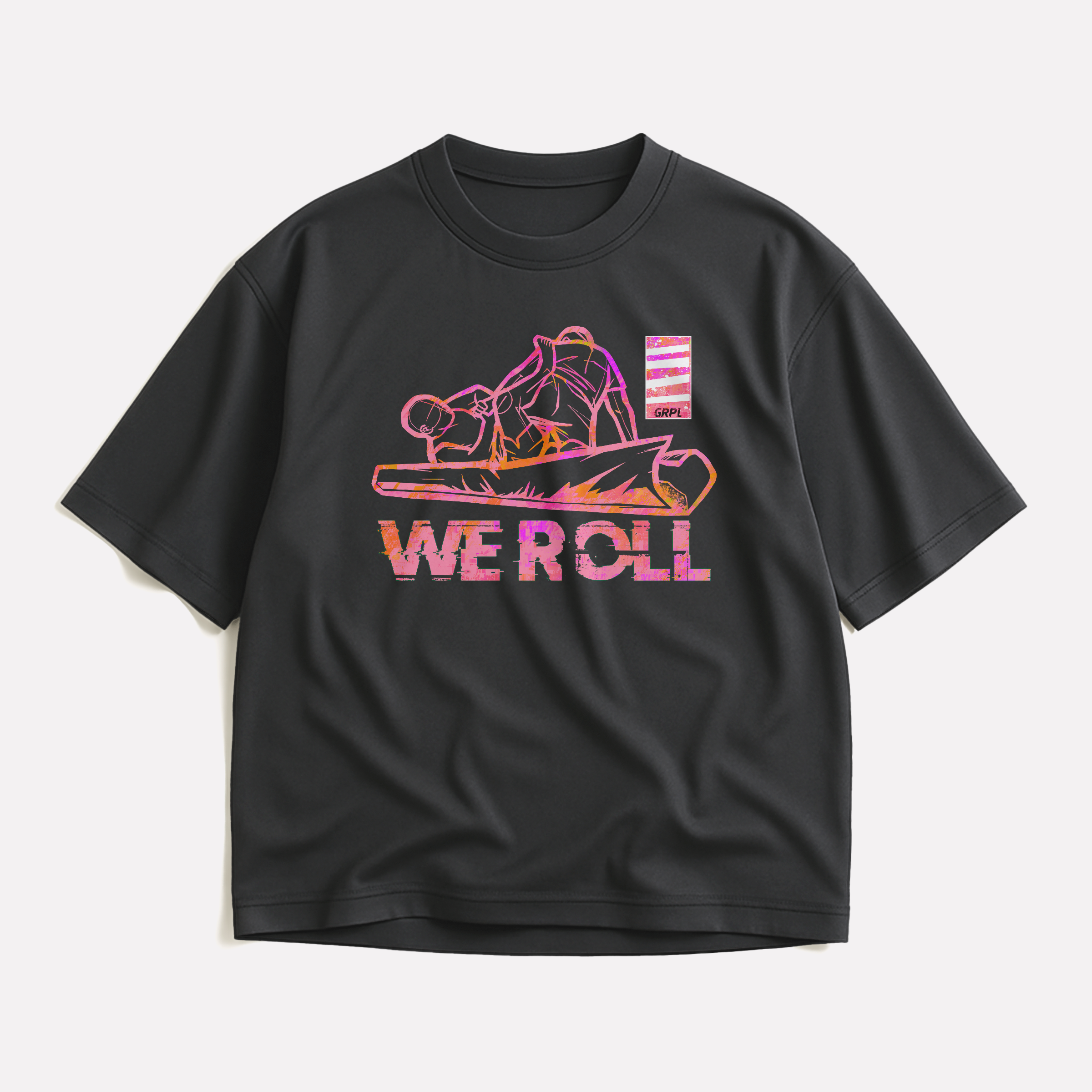 "WE ROLL" Oversized Shirt