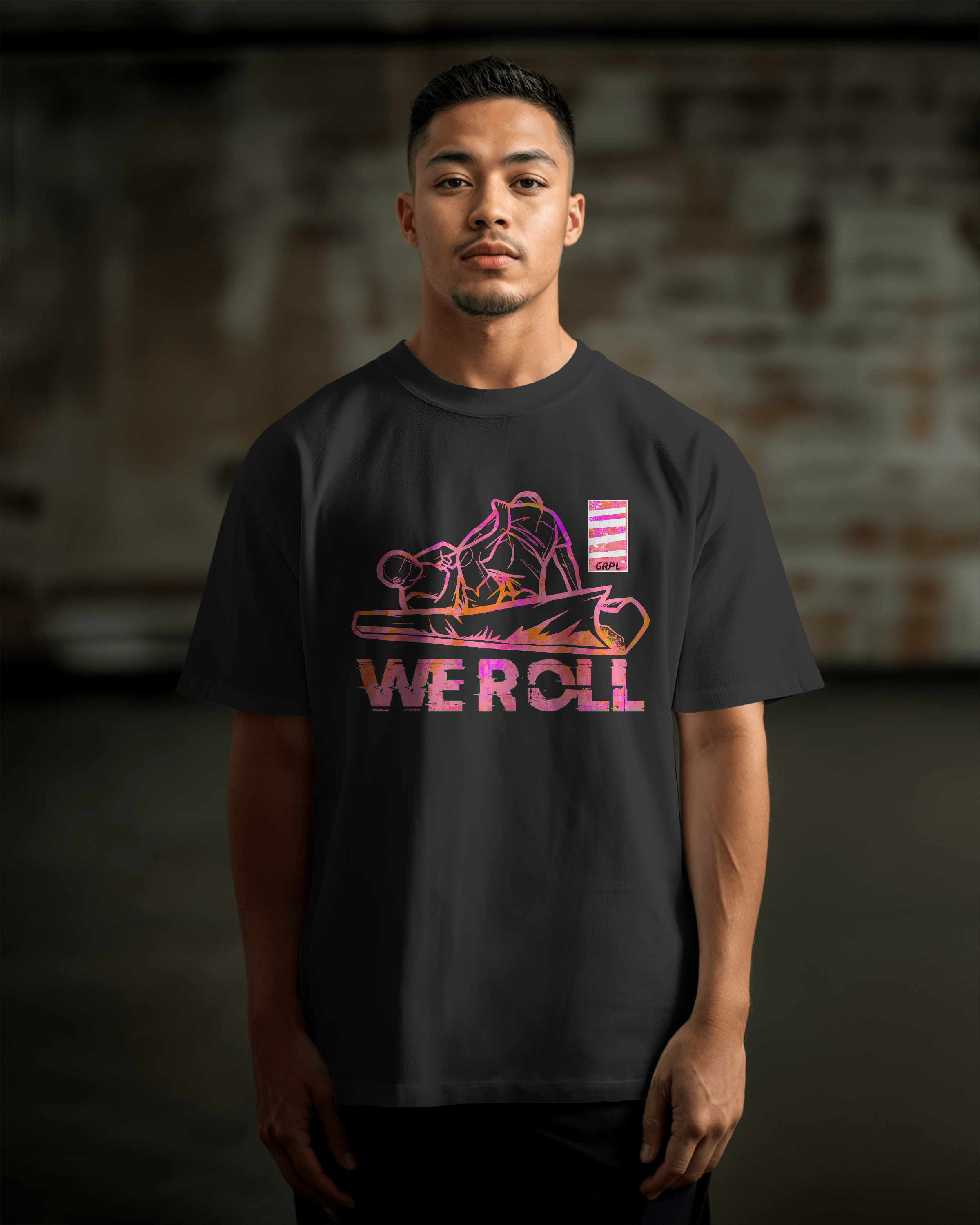 "WE ROLL" Oversized Shirt