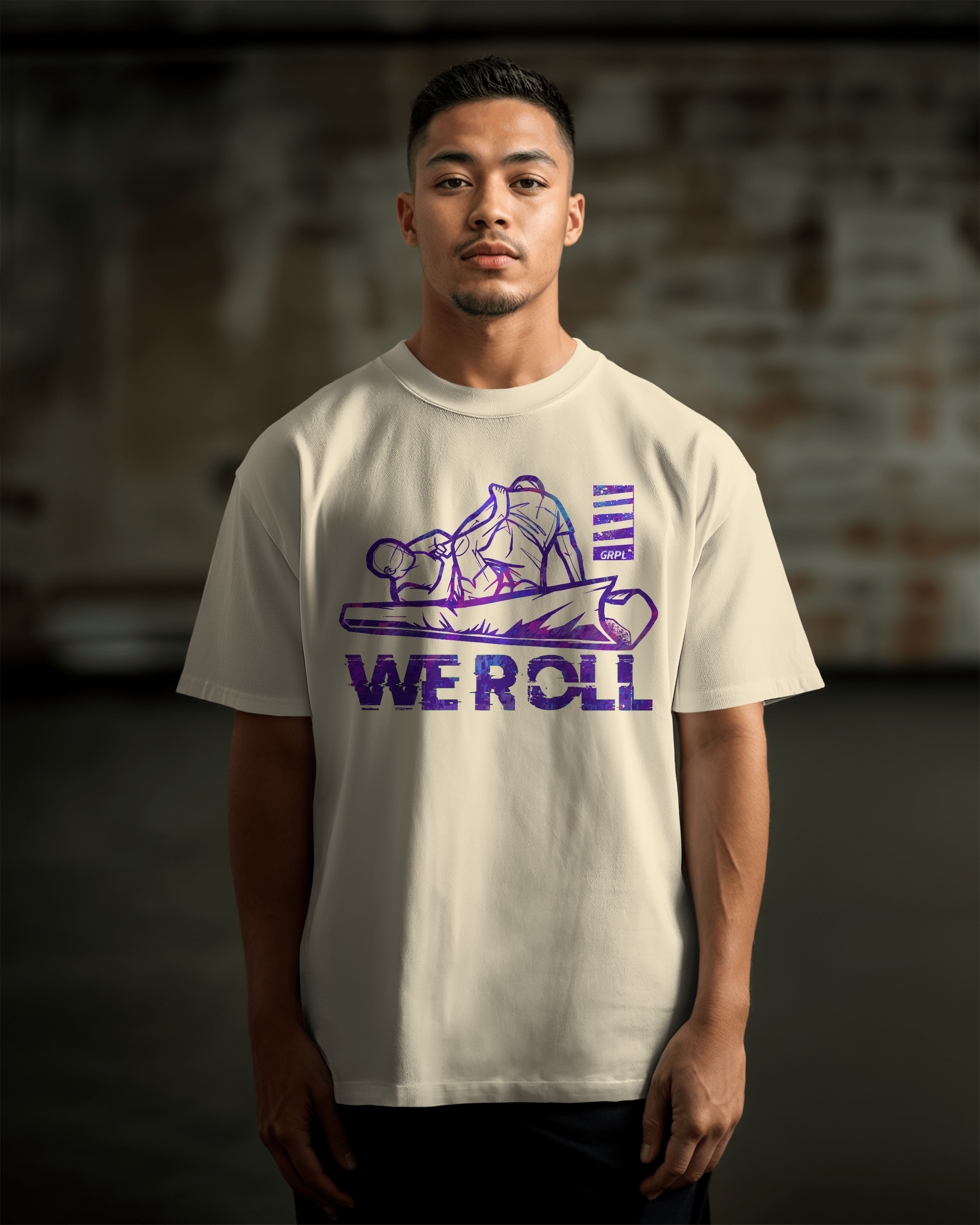 "WE ROLL" Oversized Shirt