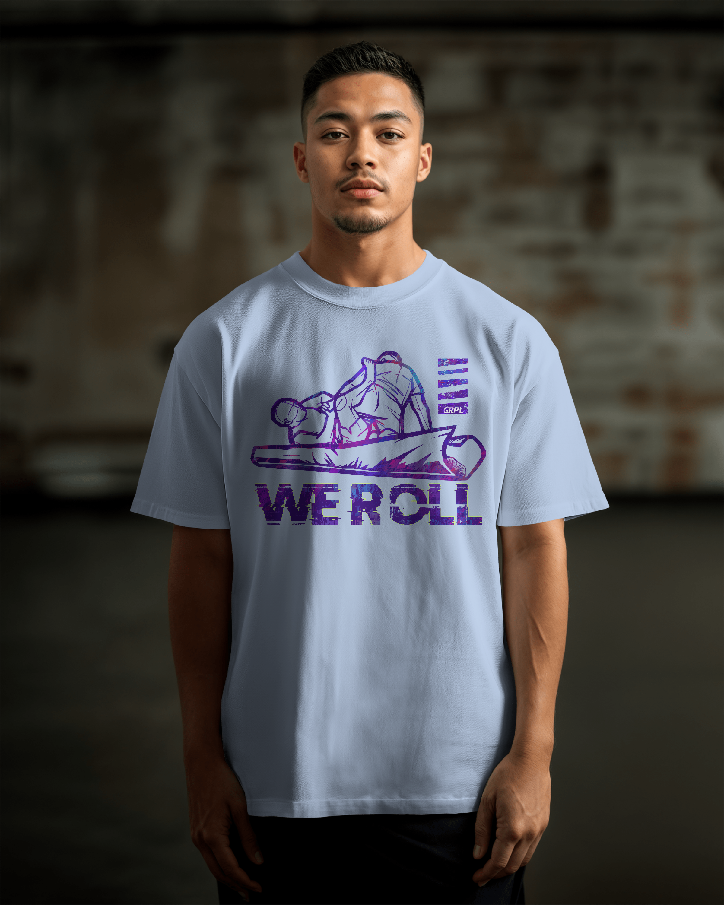 "WE ROLL" Oversized Shirt