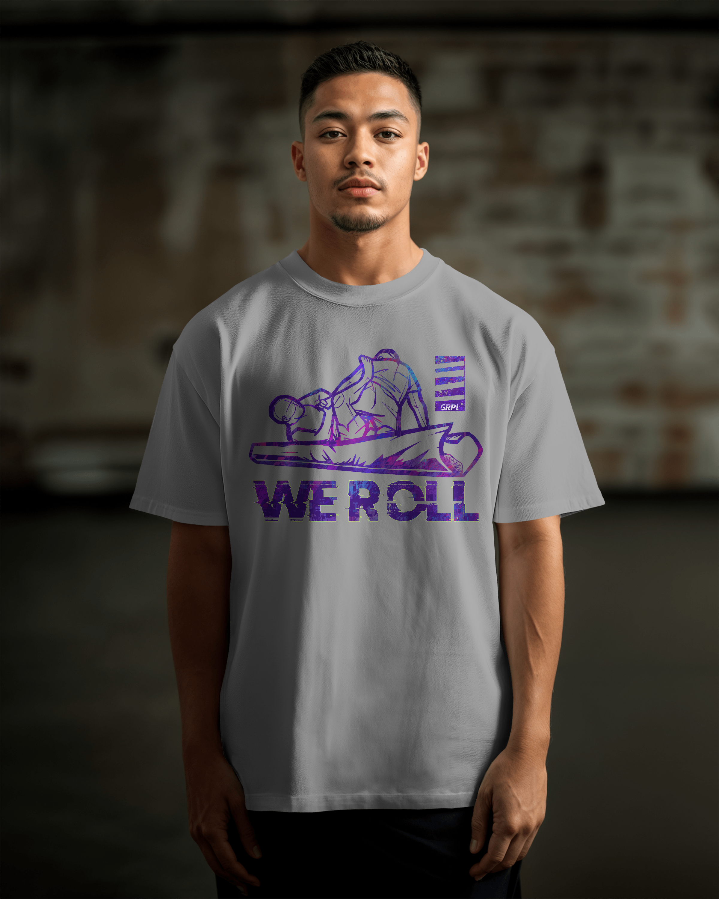 "WE ROLL" Oversized Shirt