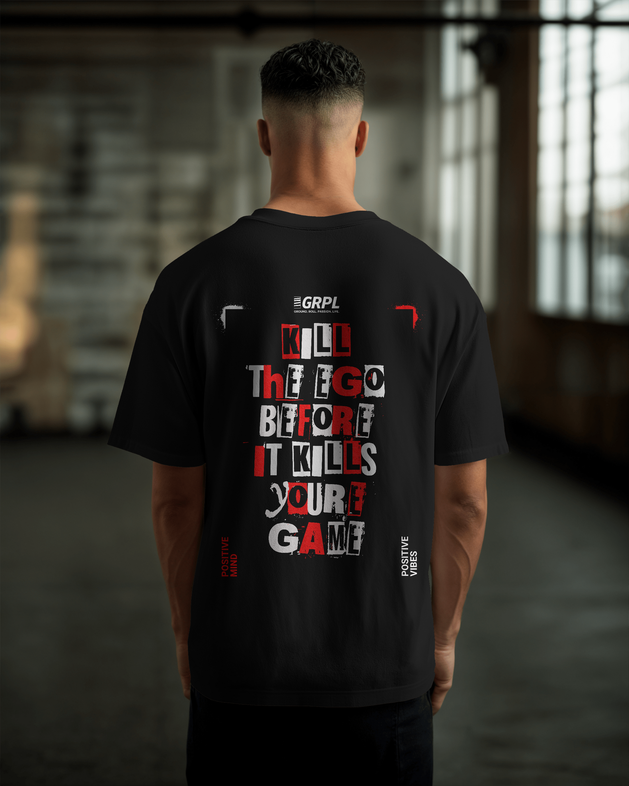 "KILL THE EGO" Oversized Shirt - GRPL-Brand