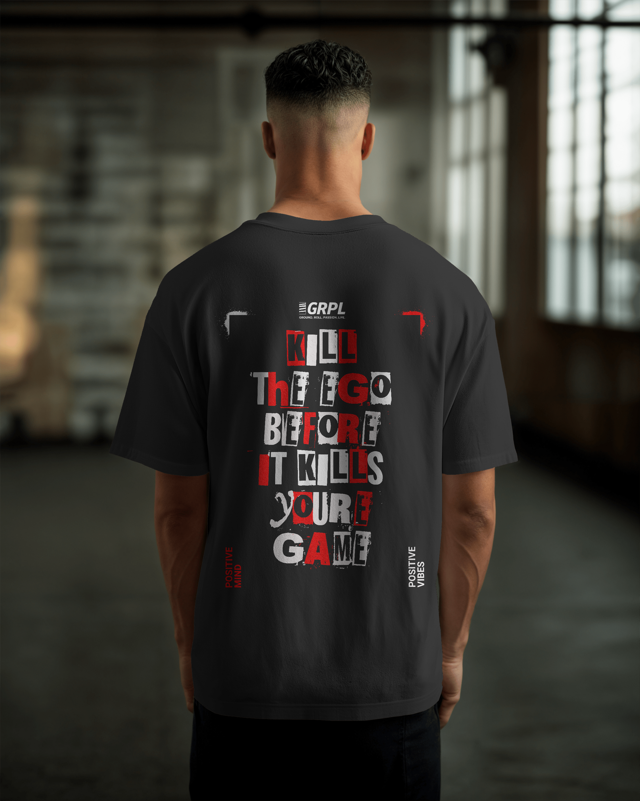 "KILL THE EGO" Oversized Shirt - GRPL-Brand