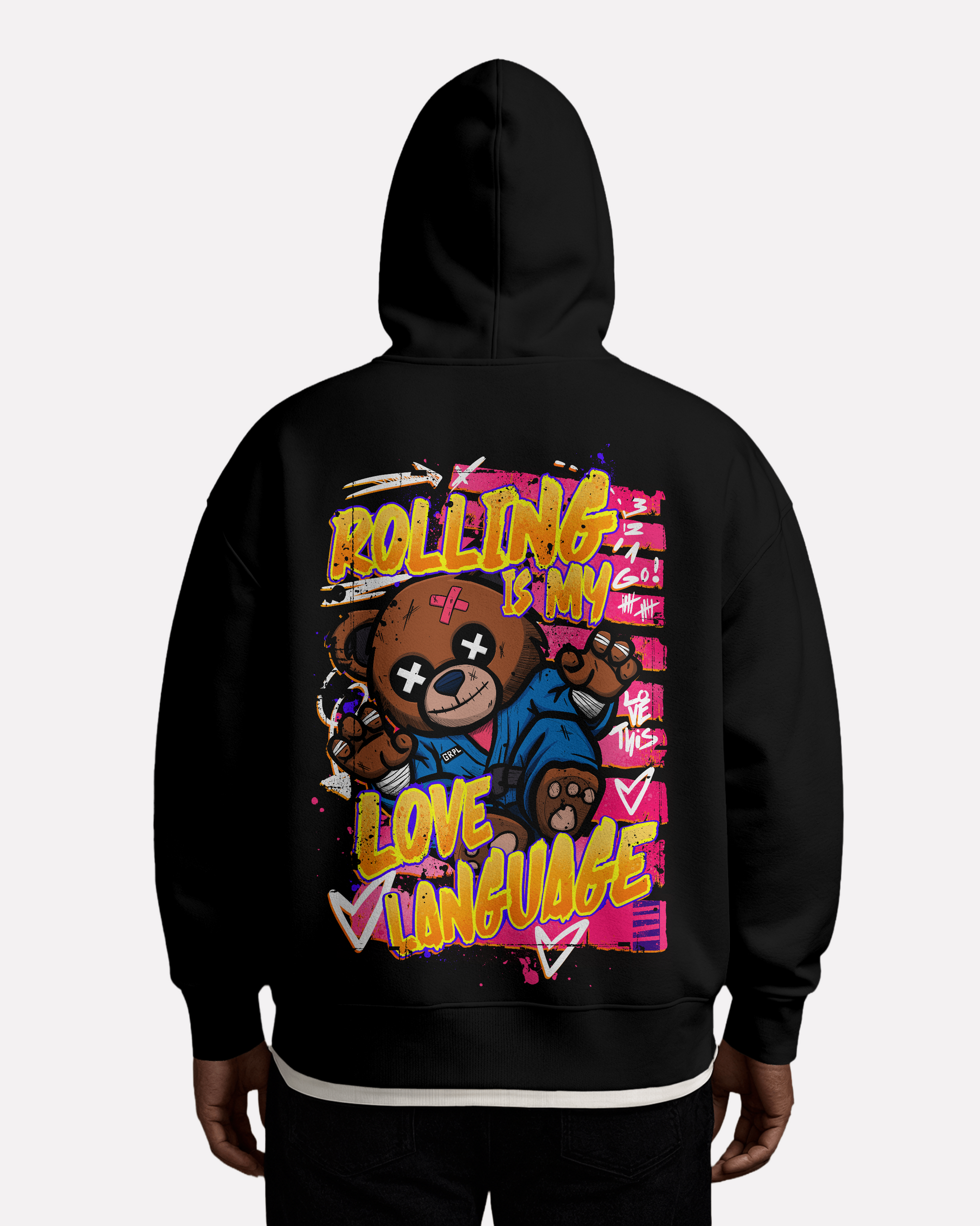 "Love Language"Oversized Hoodie