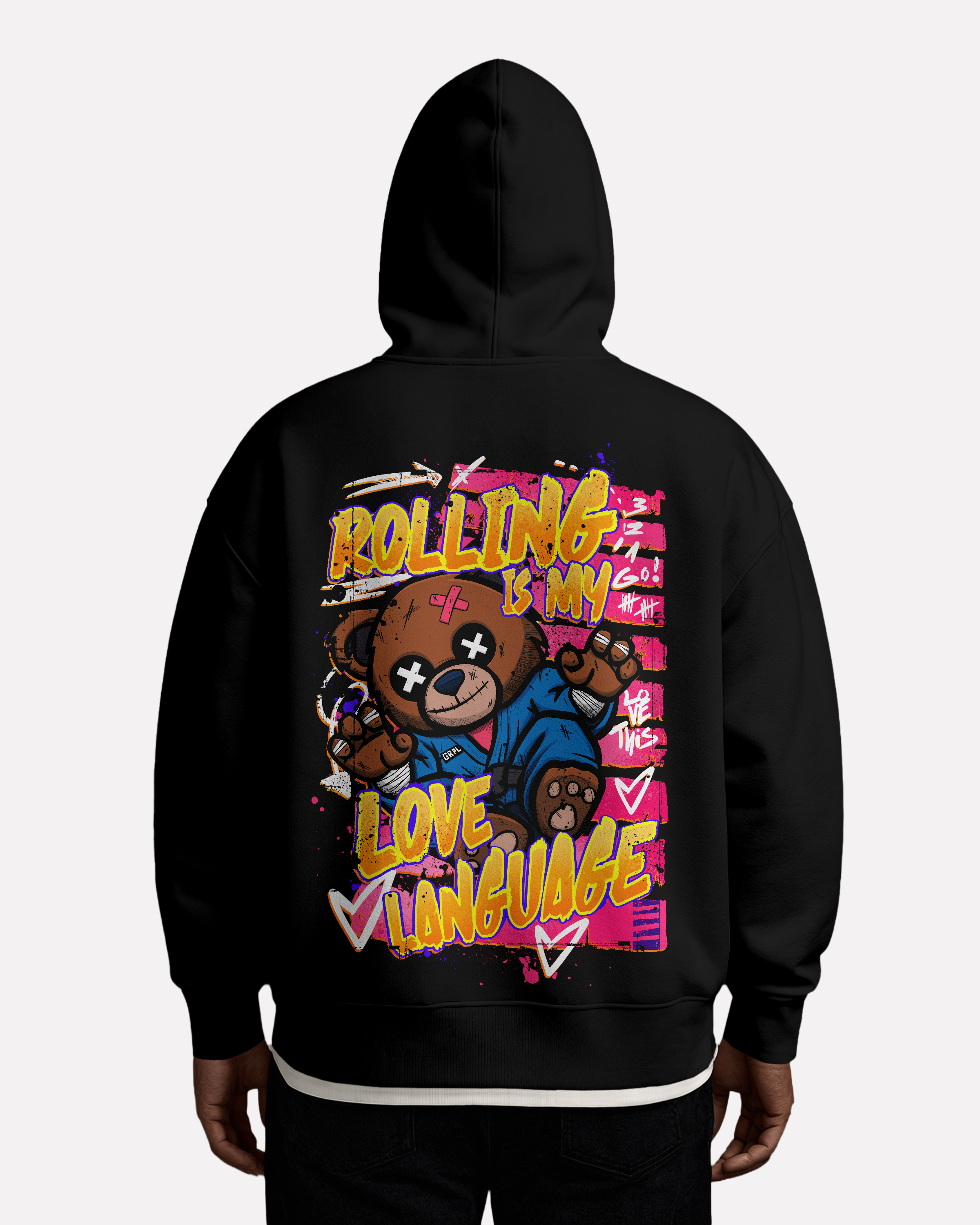 "Love Language"Oversized Hoodie