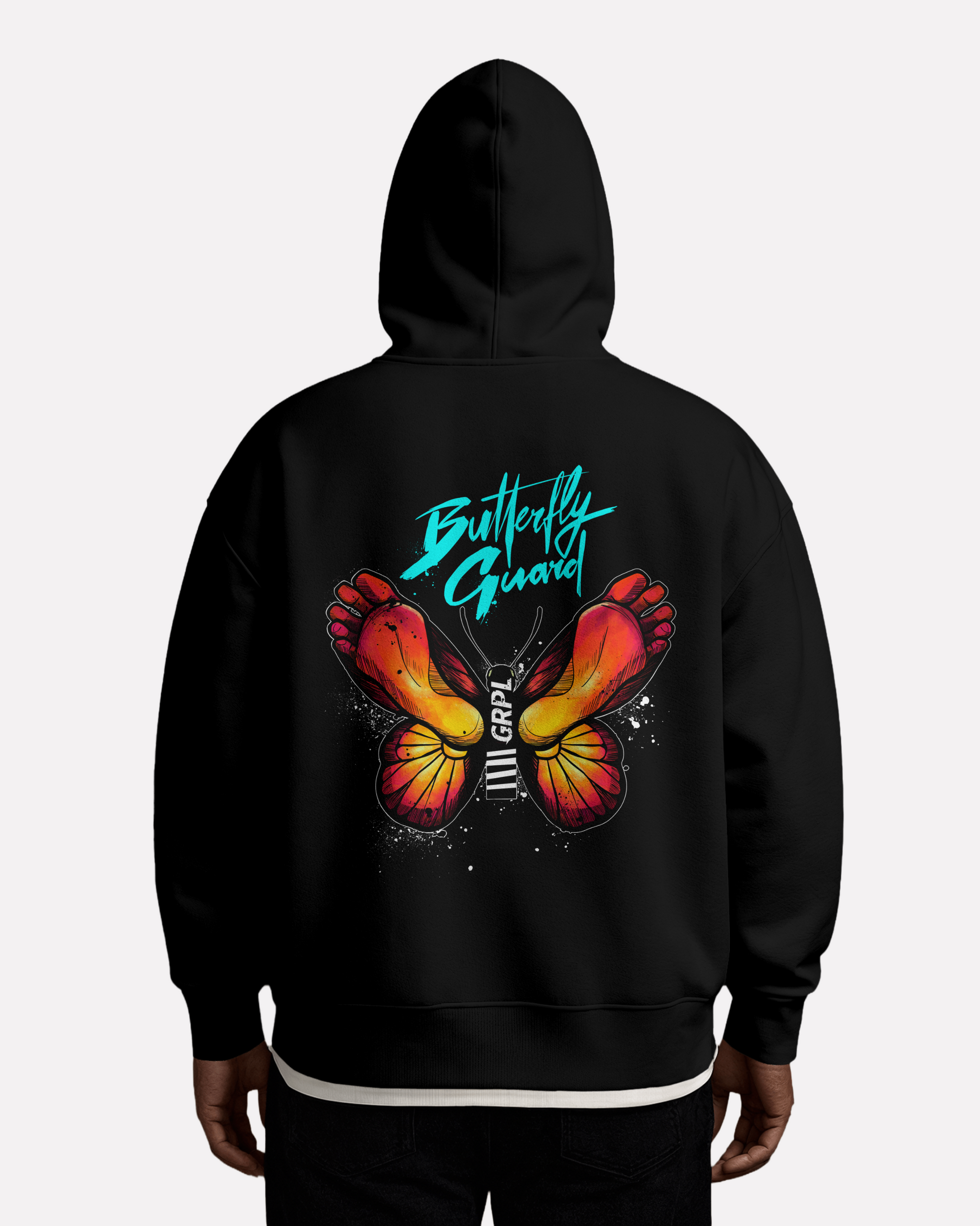 "Butterfly" Oversized Zipper Hoodie - GRPL-Brand