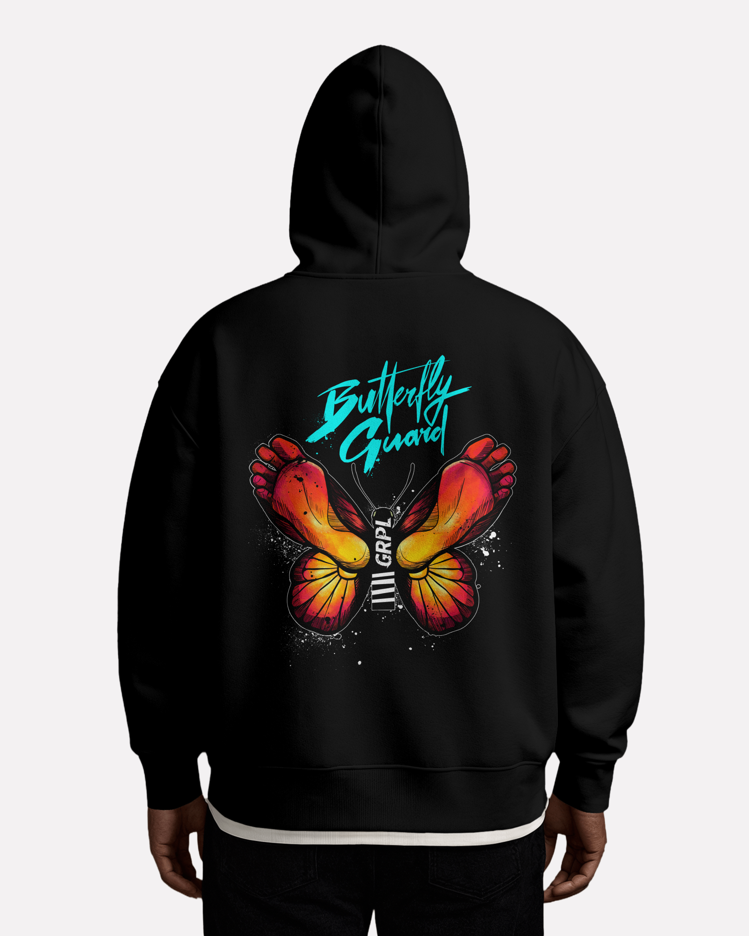 "Butterfly" Oversized Zipper Hoodie