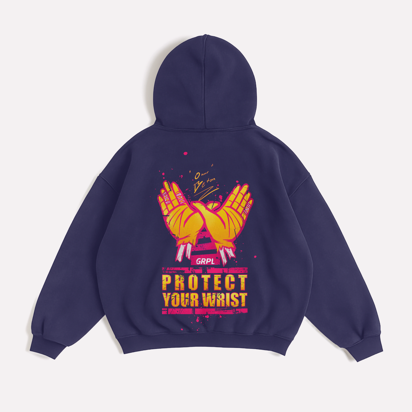 "Protect your Wrist" Onur Beton Bjj Oversized Zipper Hoodie - GRPL-Brand