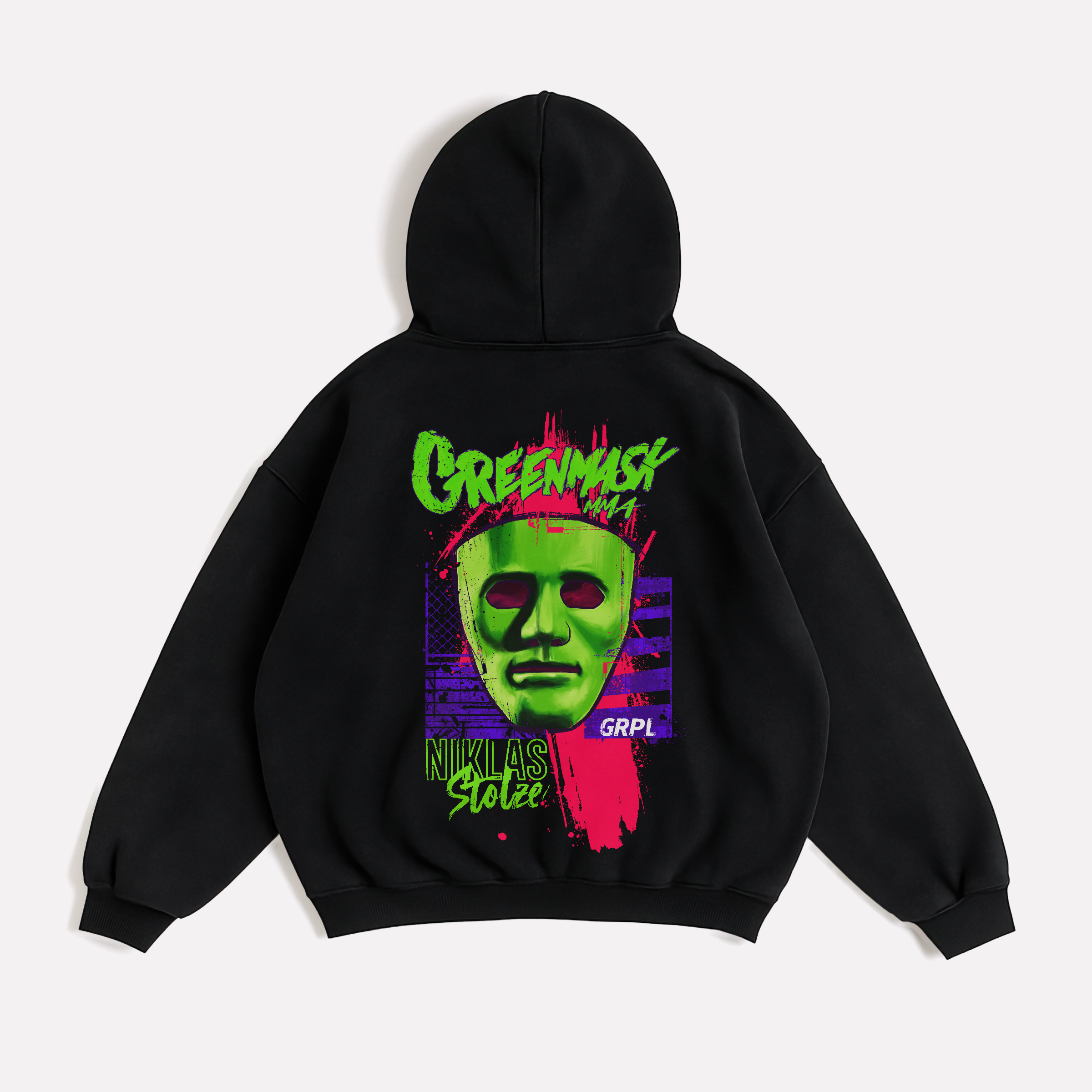 "Niklas Stolze" Collab Oversized Zipper Hoodie