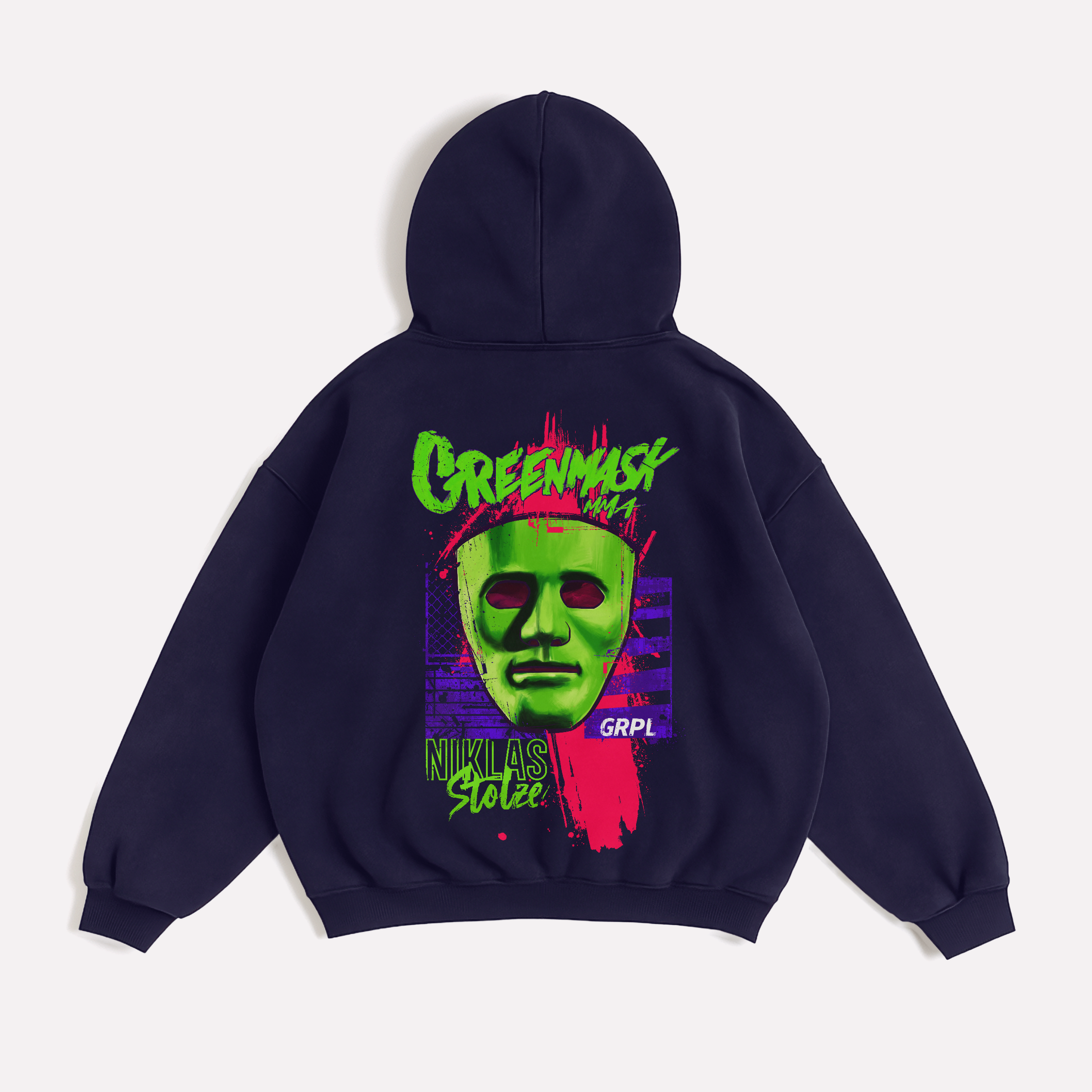 "Niklas Stolze" Collab Oversized Zipper Hoodie