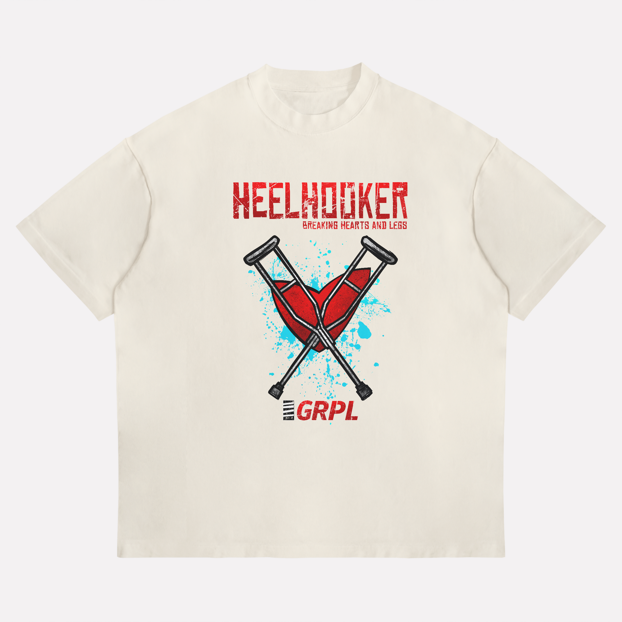 "Breaking Hearts"Oversized Shirt - GRPL-Brand