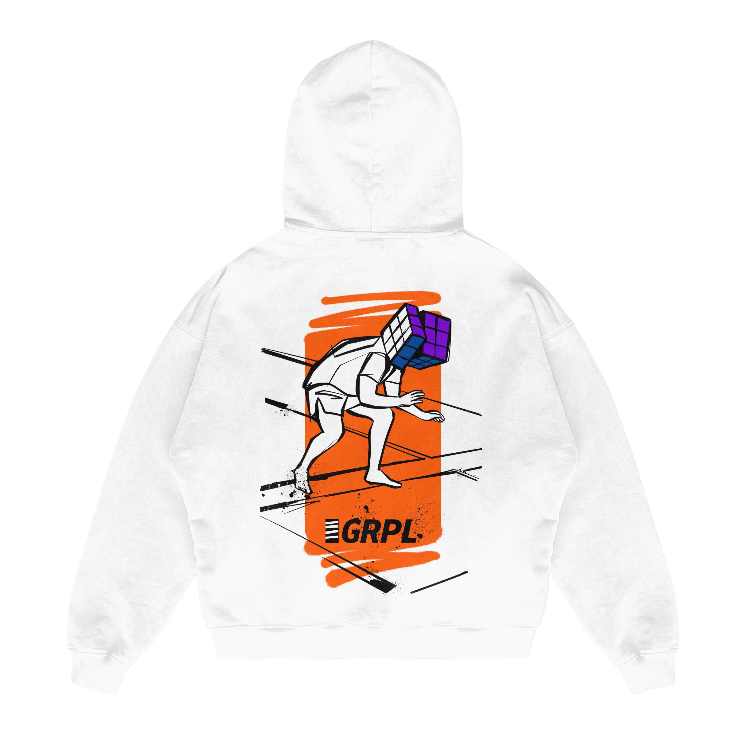 GRPL Heavy Oversized Hoodie – “Puzzle Mind”