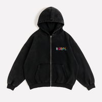 "Paint" Oversized Zipper Hoodie - GRPL-Brand