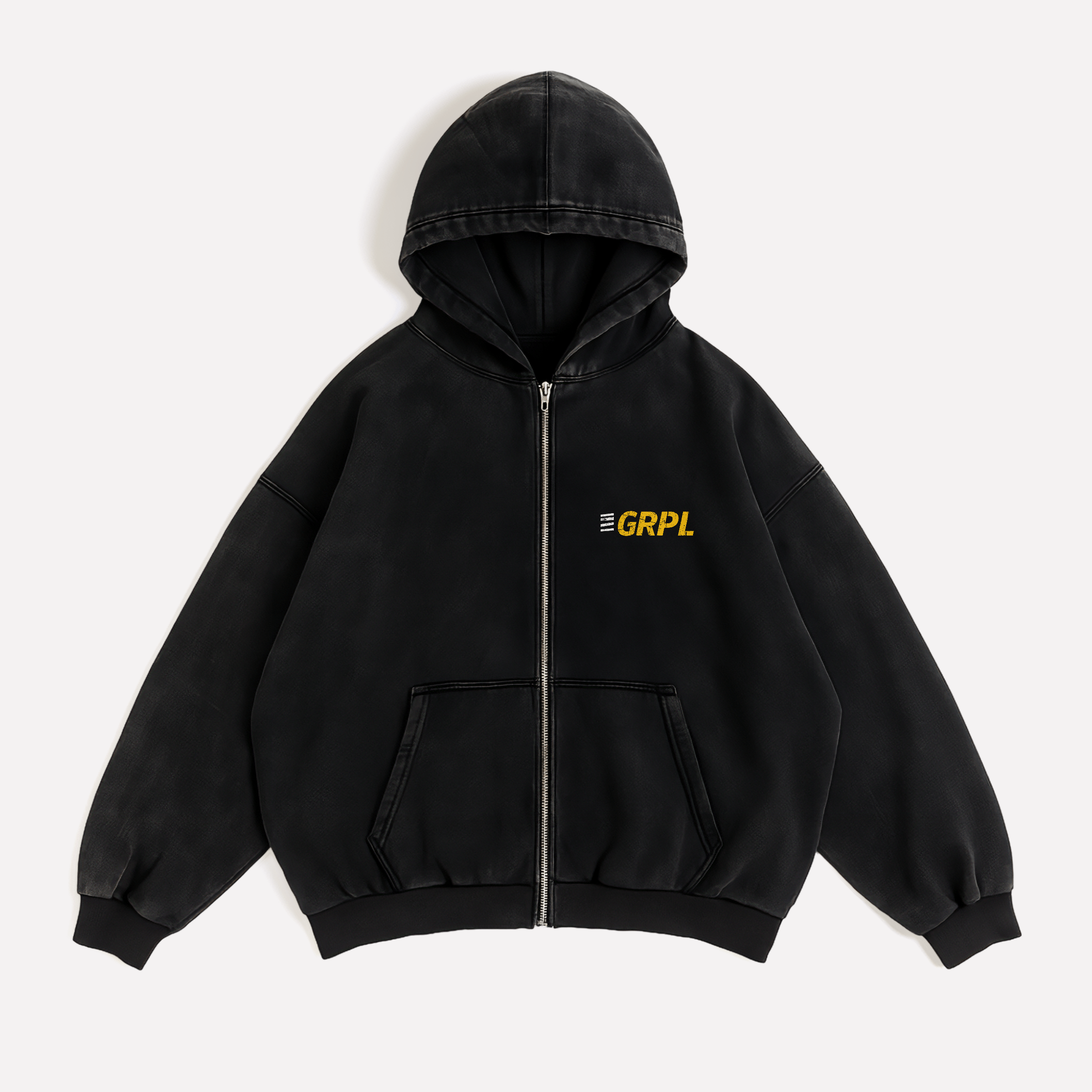 "Baby Bye Bye" Oversized Zipper Hoodie
